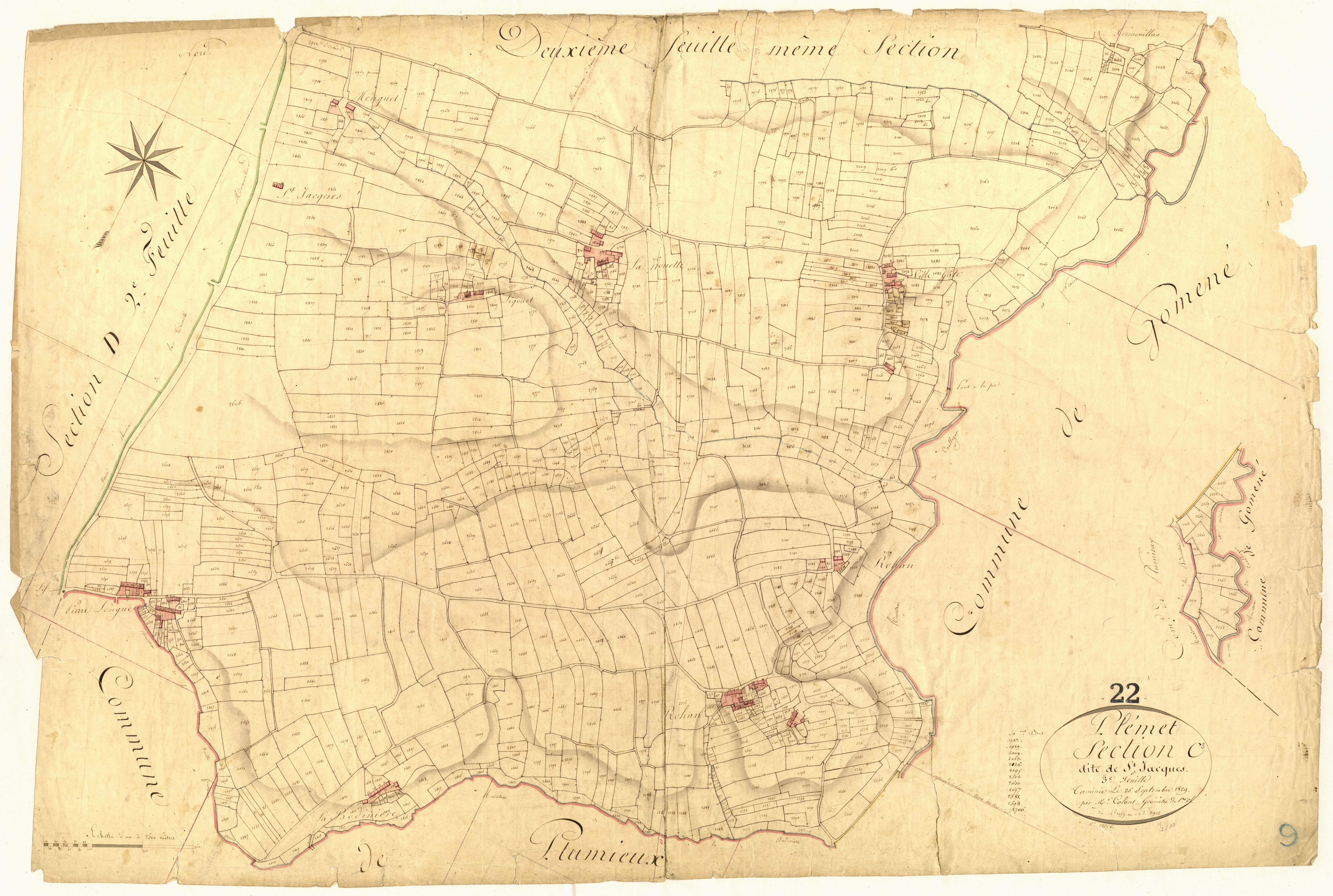 Plémet - Section C, 3e feuille