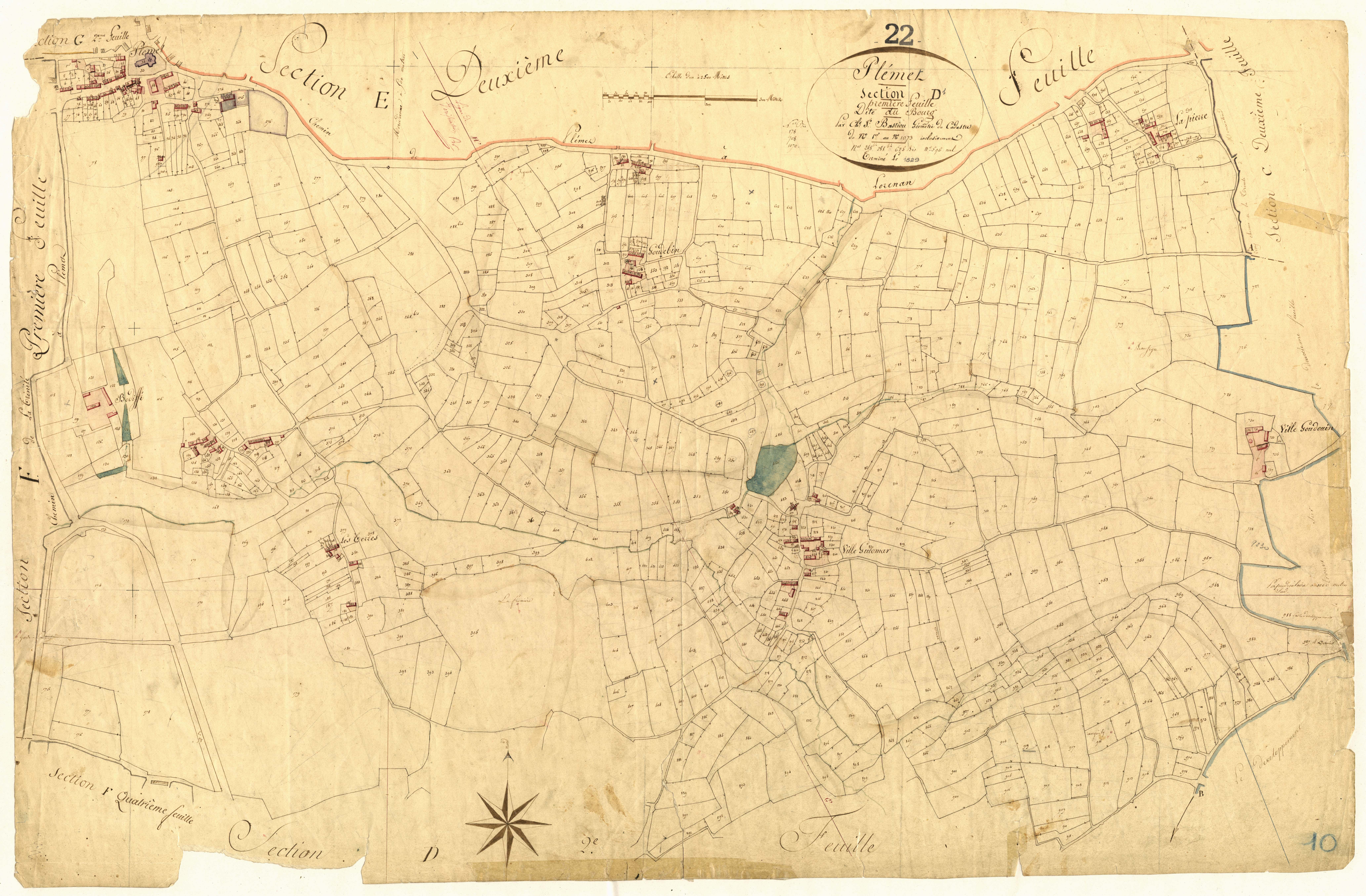 Plémet - Section D, 1re feuille