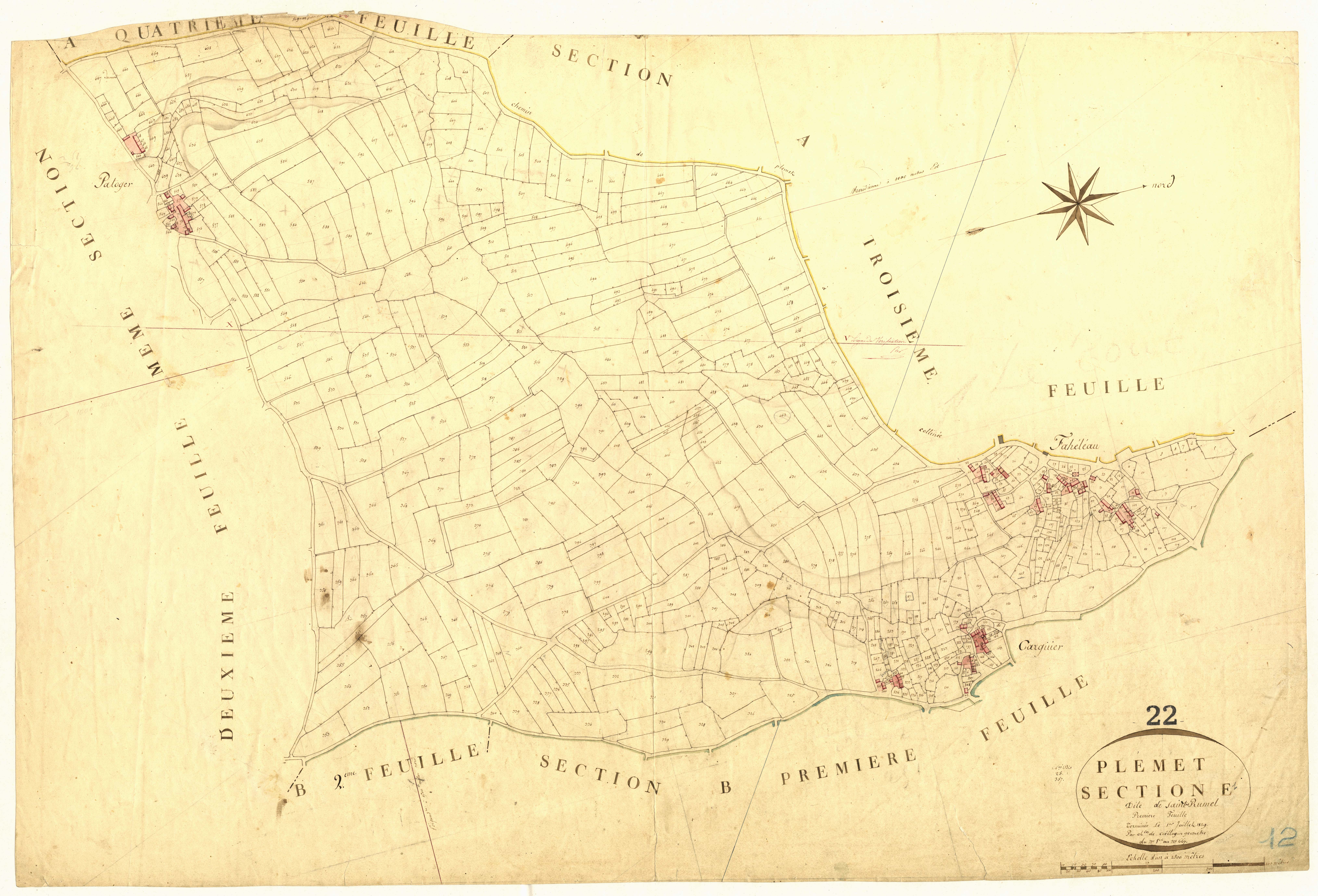 Plémet - Section E, 1re feuille