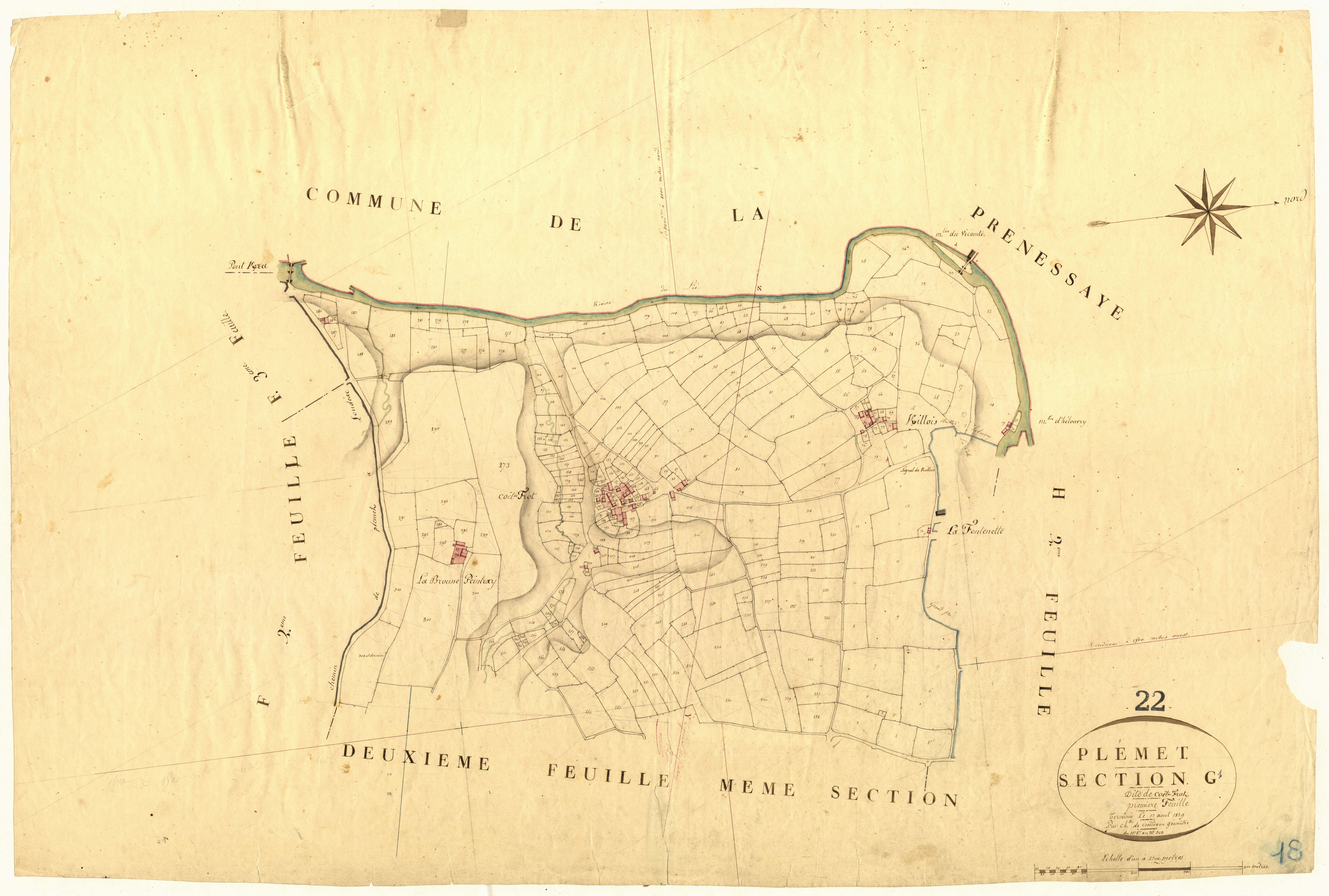 Plémet - Section G, 1re feuille