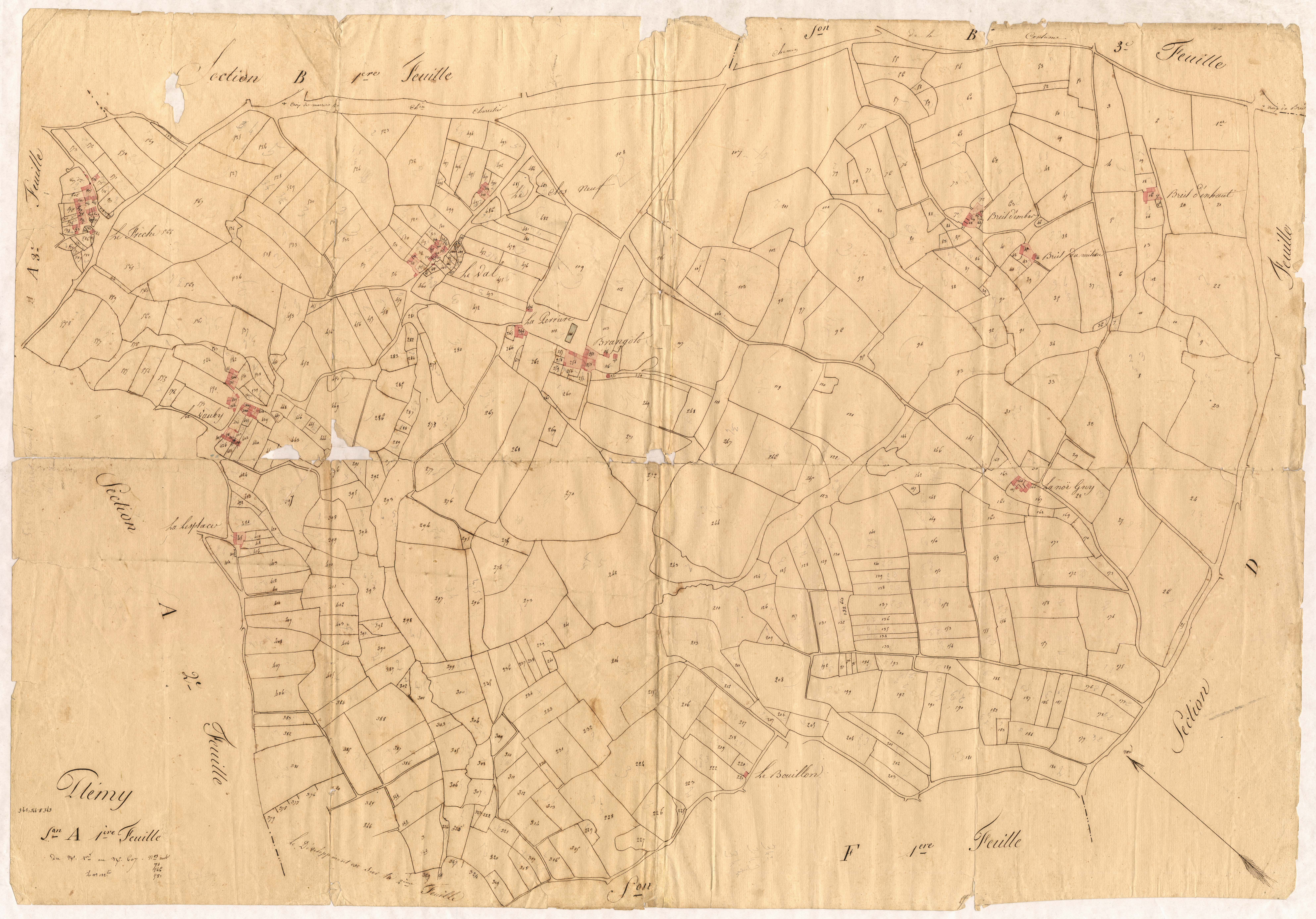 Plémy - Section A, 1re feuille