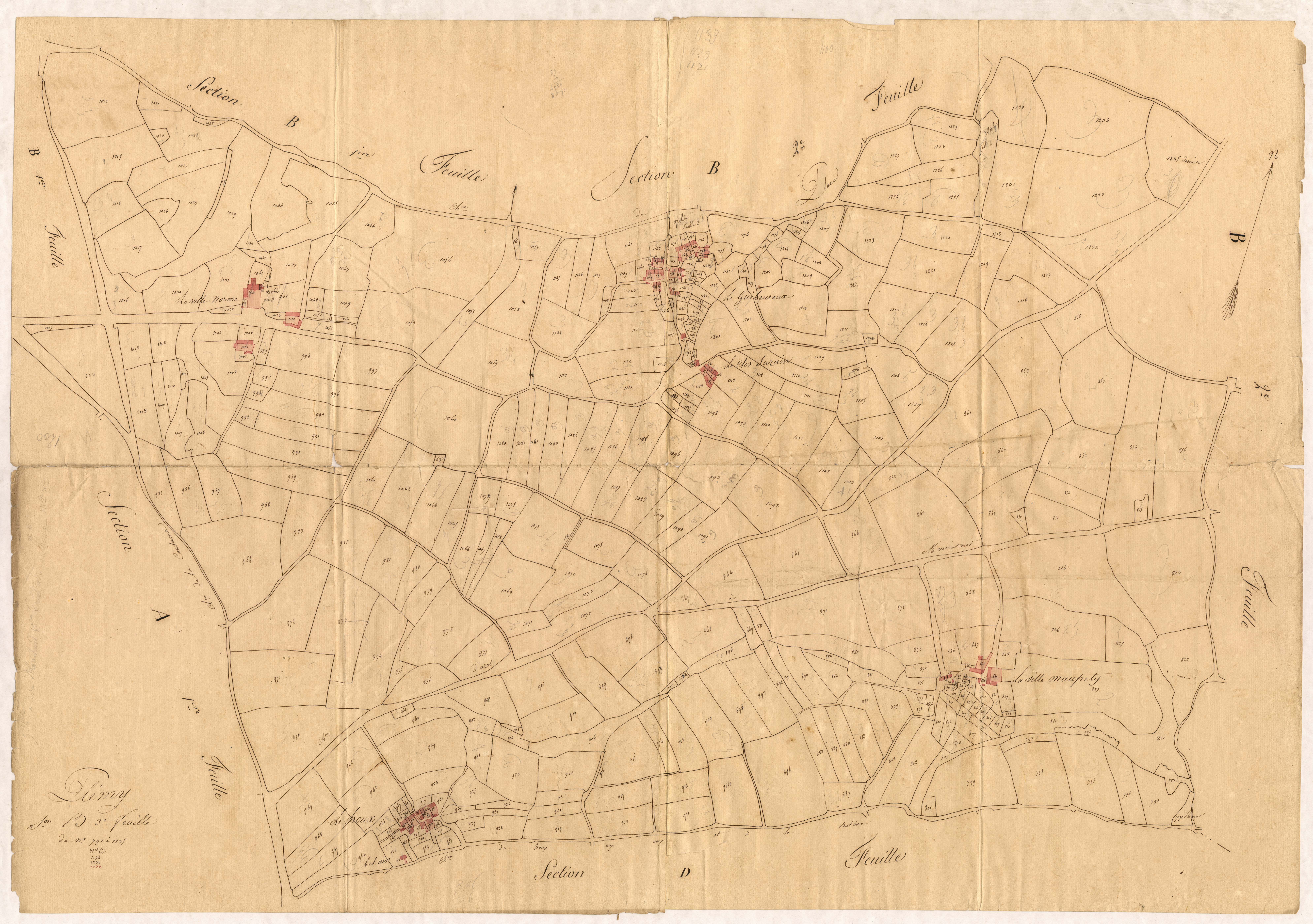 Plémy - Section B, 3e feuille