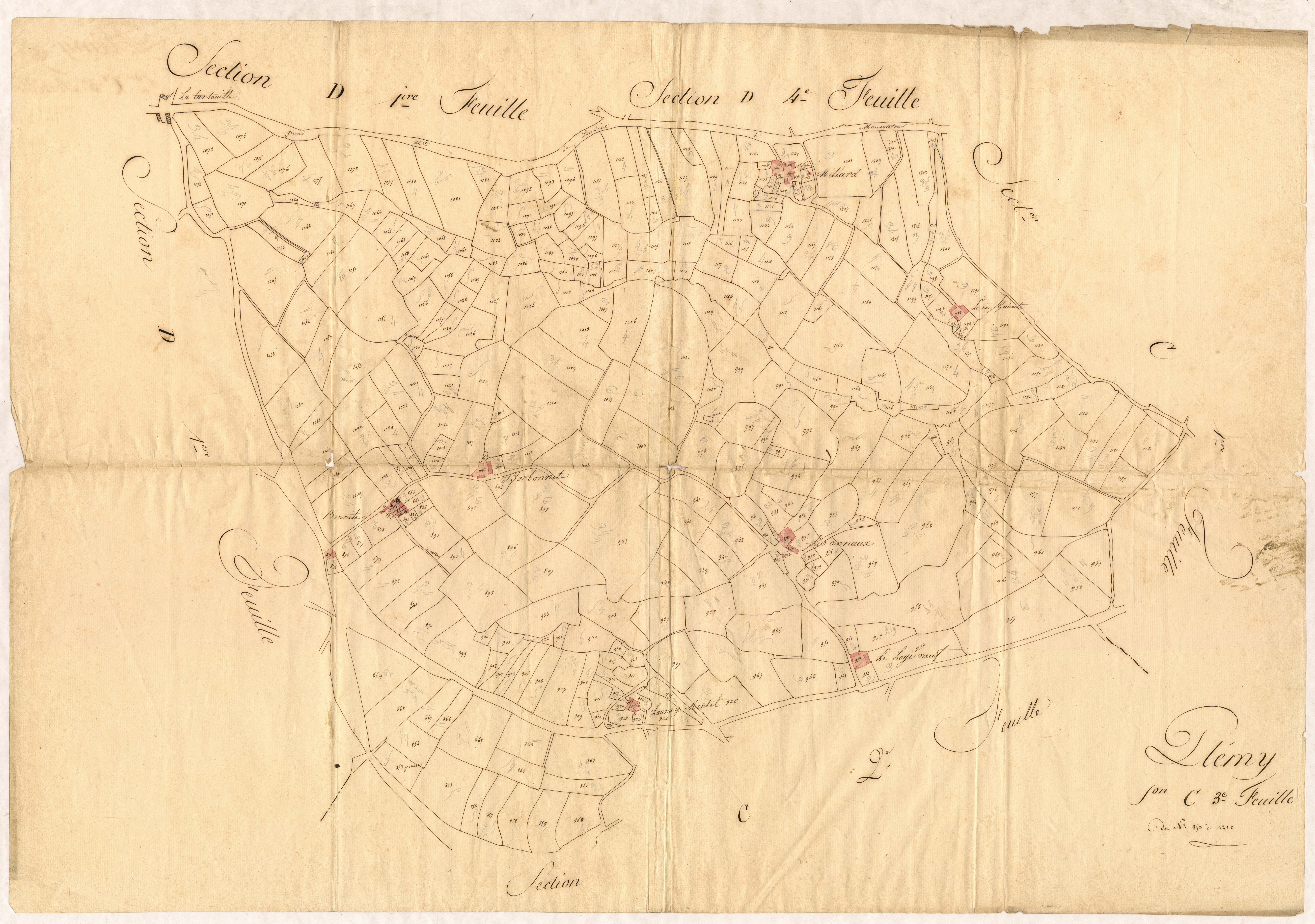 Plémy - Section C, 3e feuille