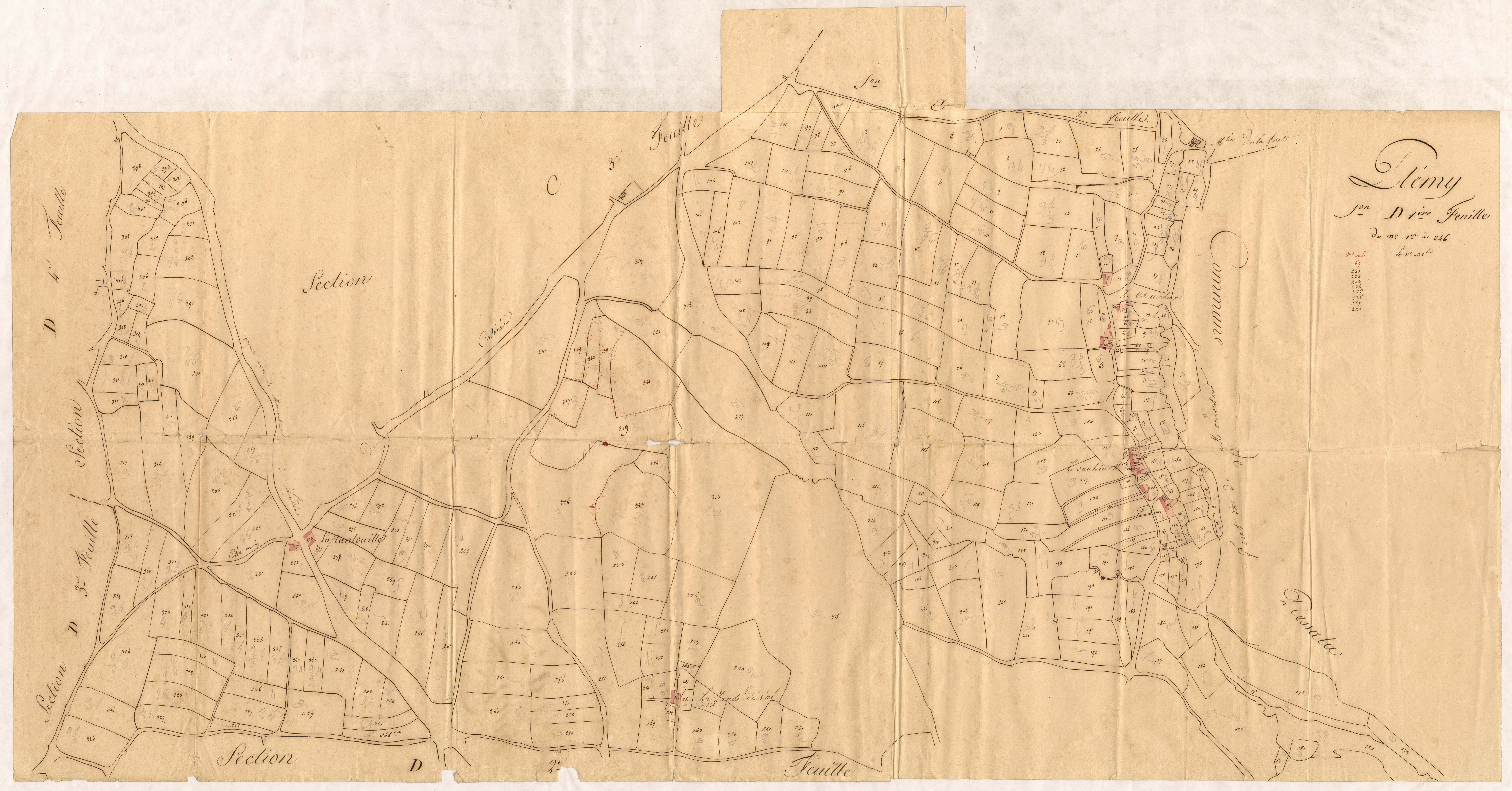 Plémy - Section D, 1re feuille