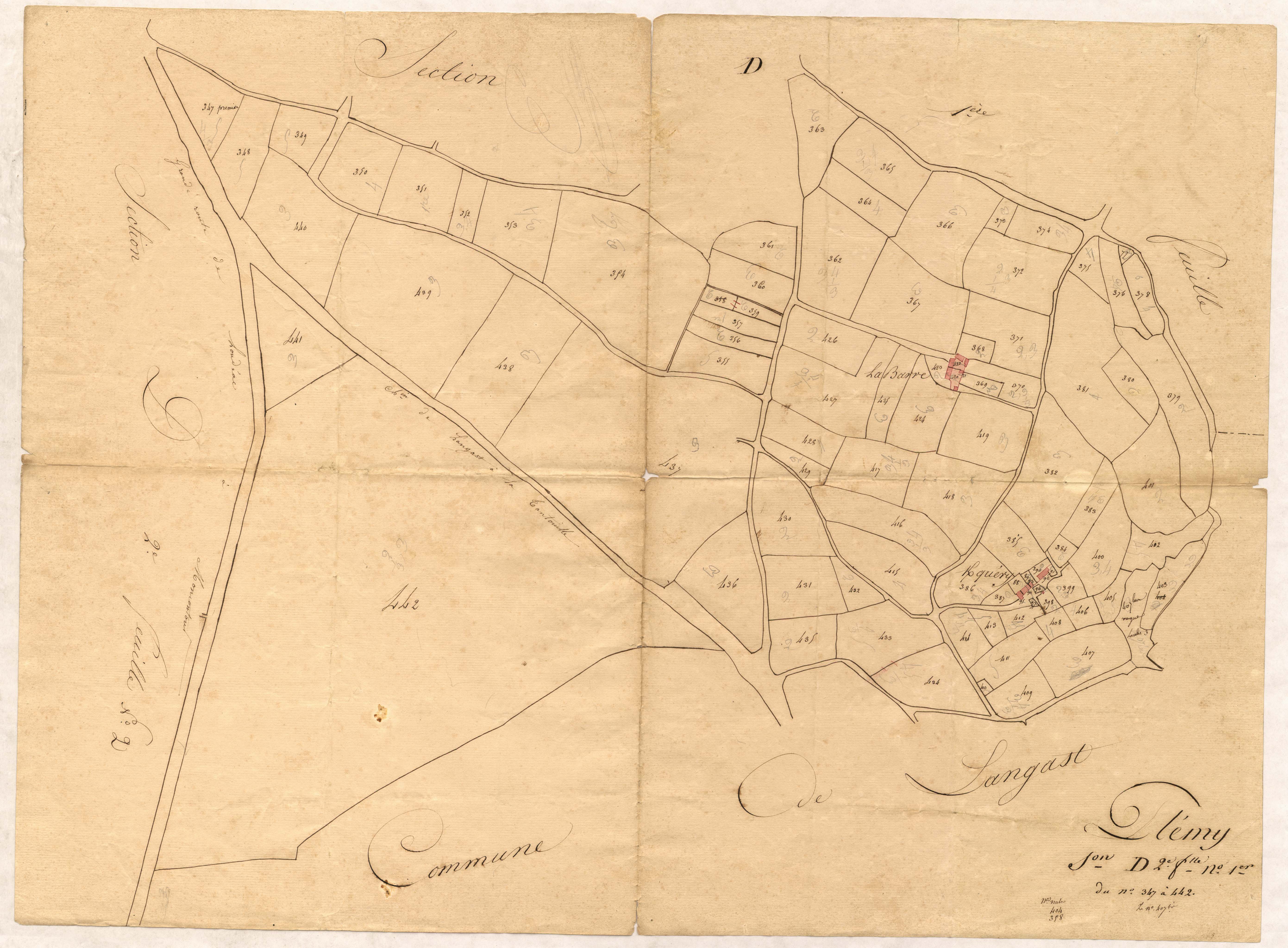 Plémy - Section D, 2e feuille