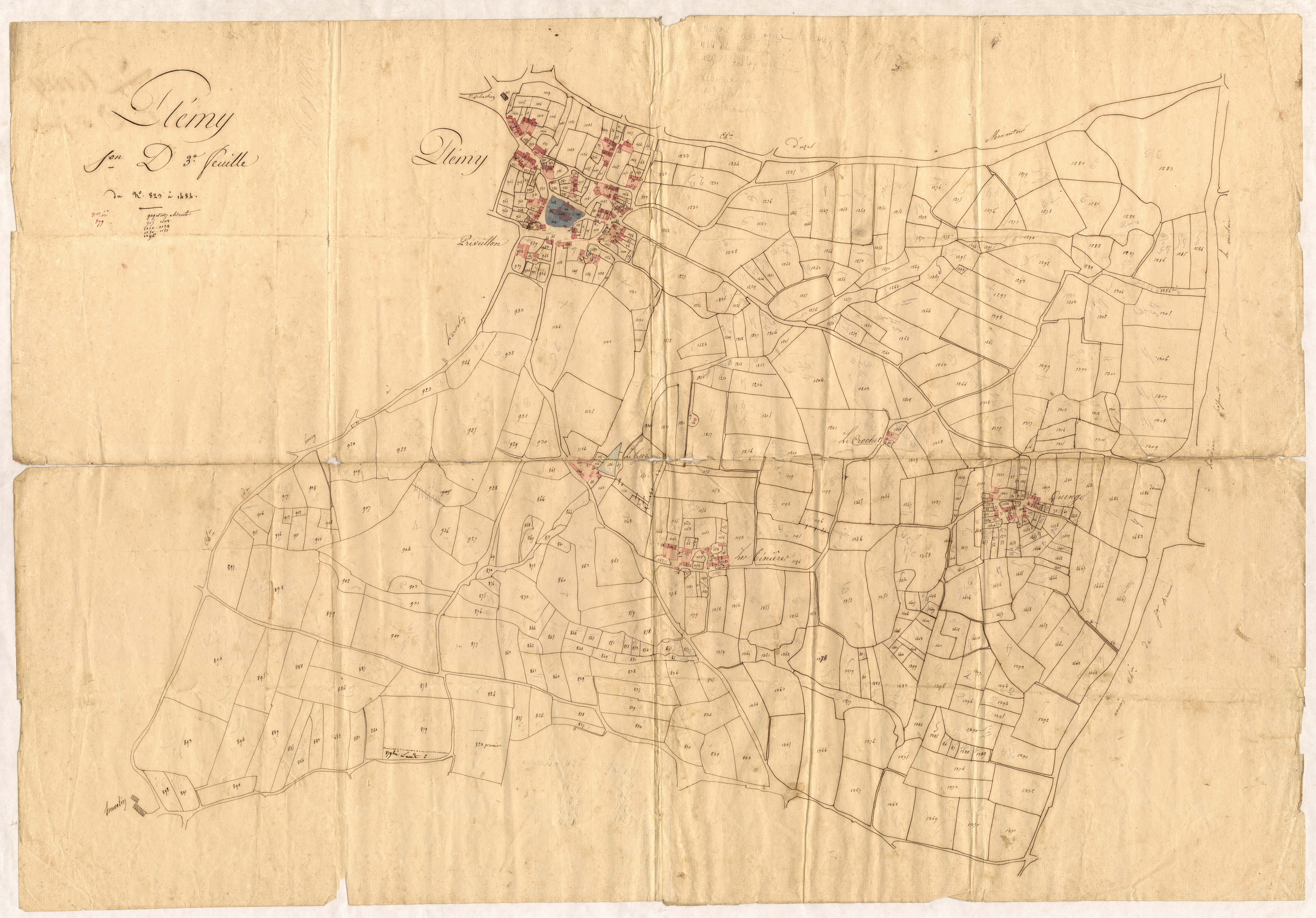Plémy - Section D, 3e feuille