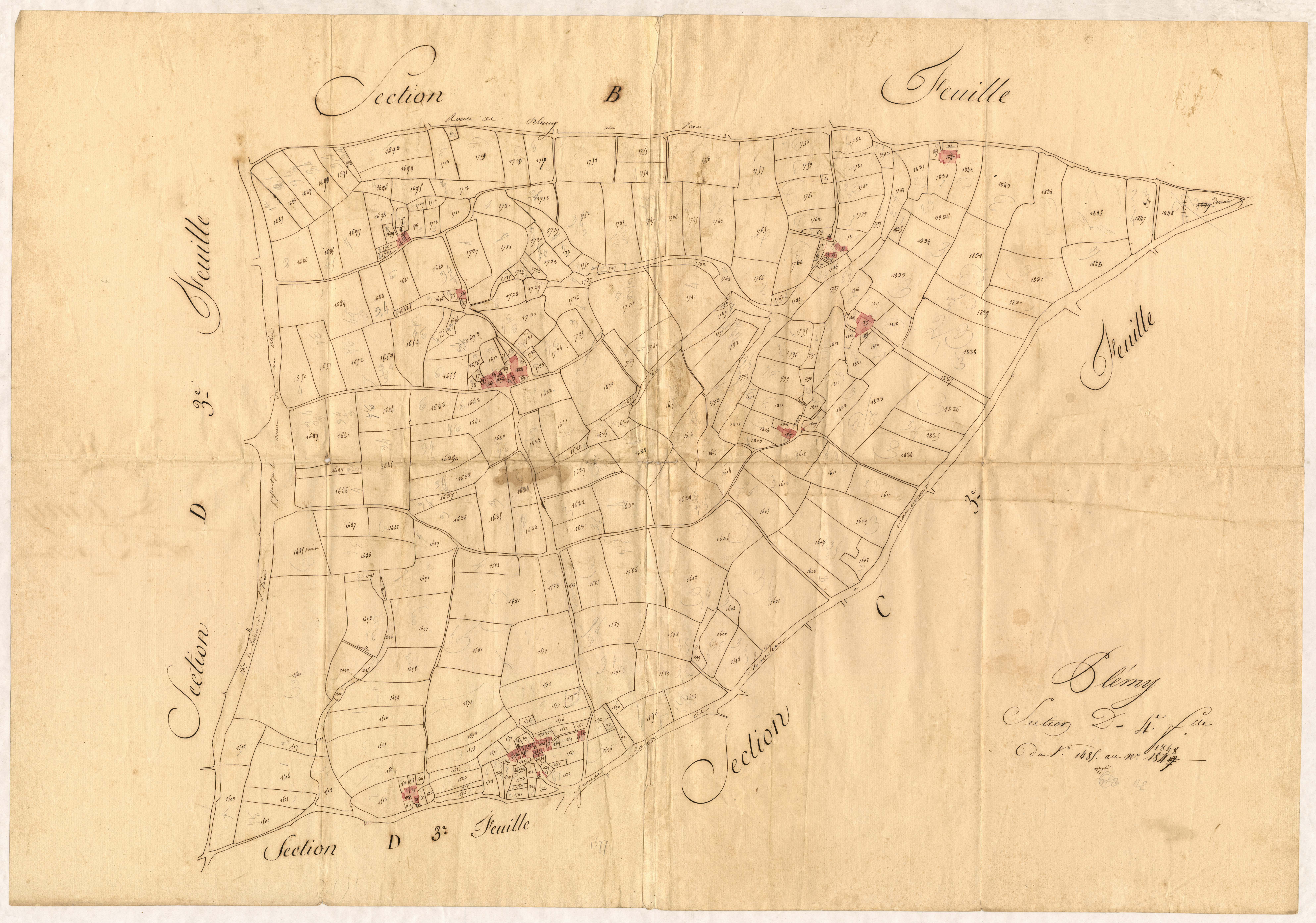 Plémy - Section D, 4e feuille