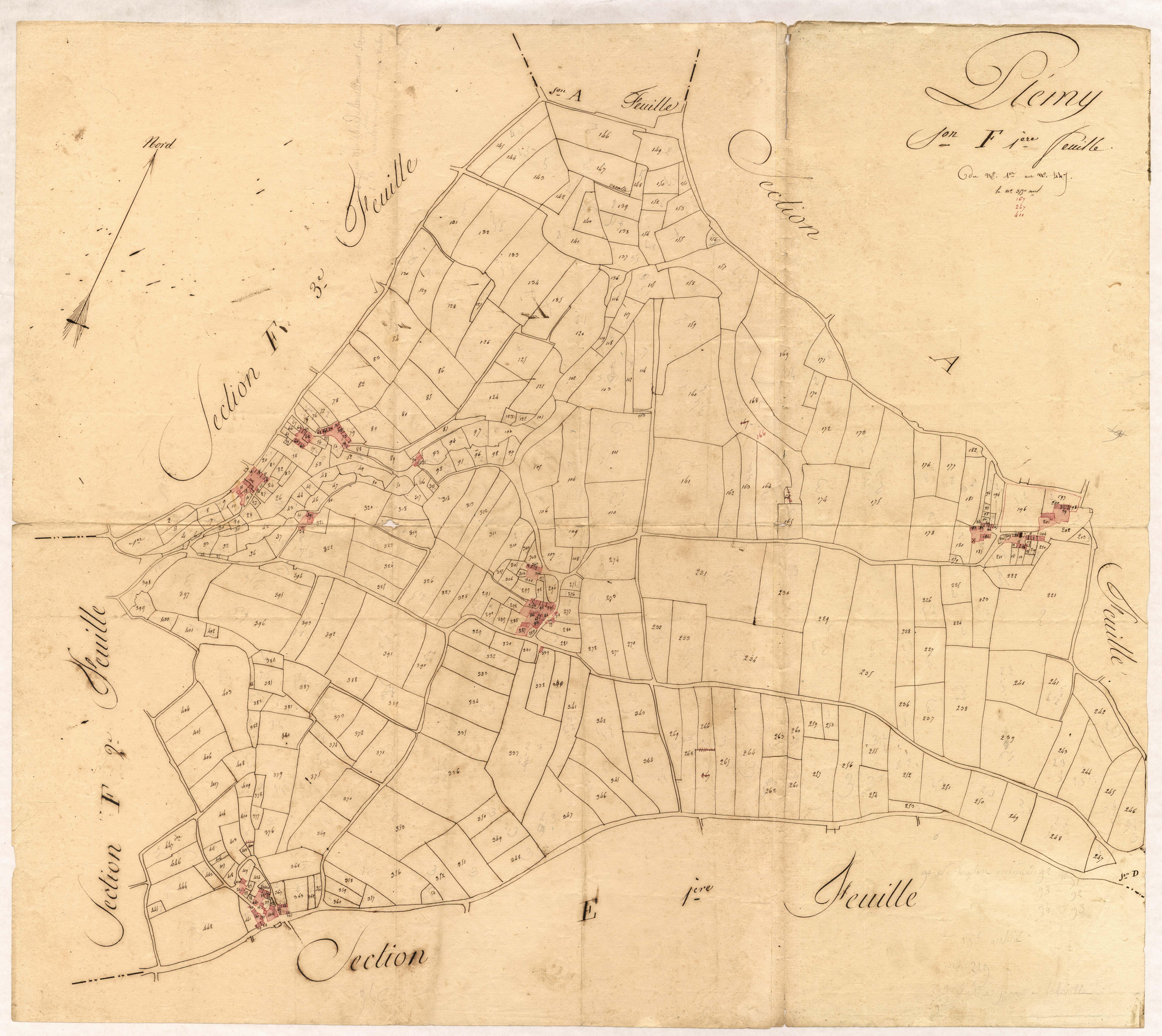Plémy - Section F, 1re feuille