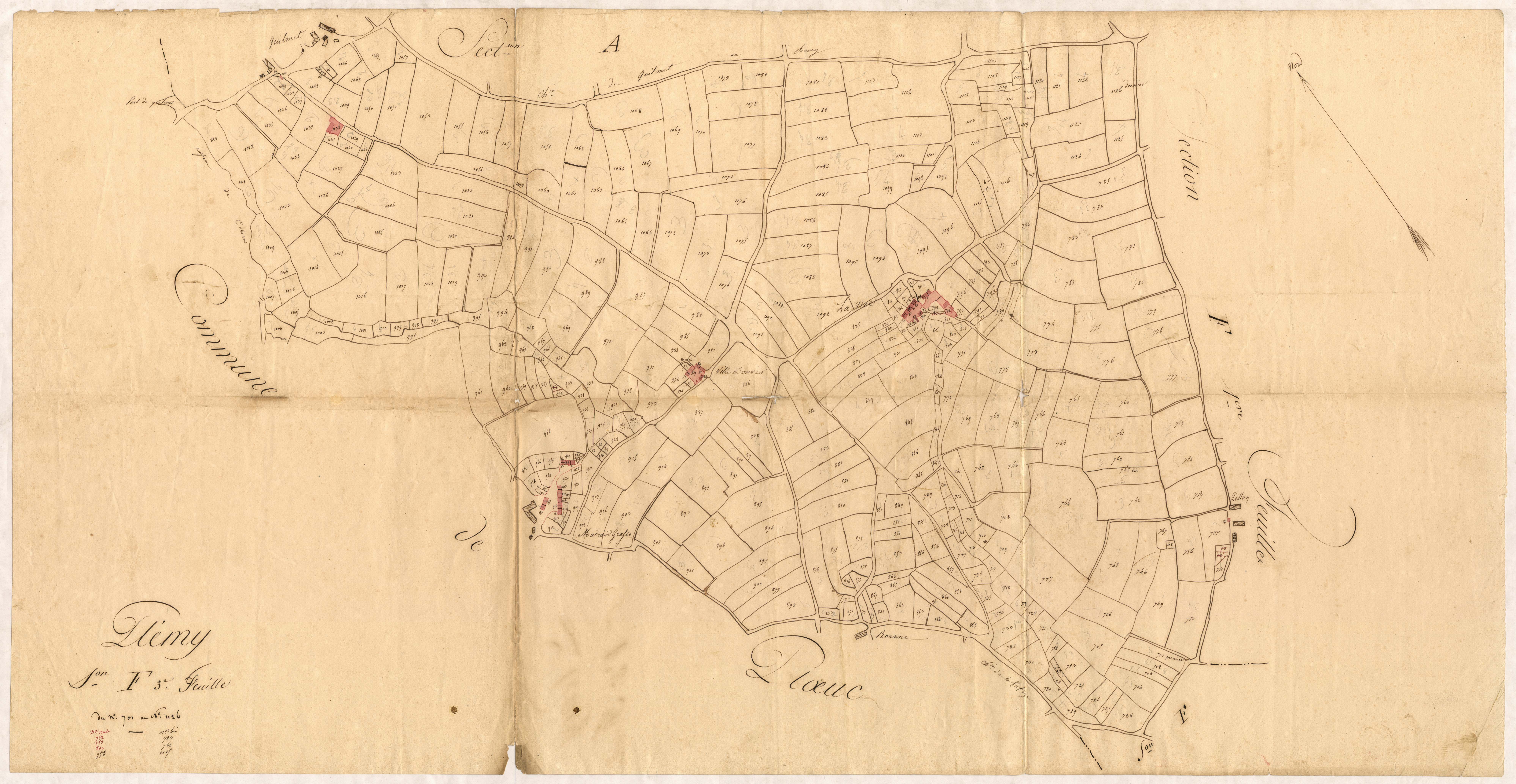 Plémy - Section F, 3e feuille