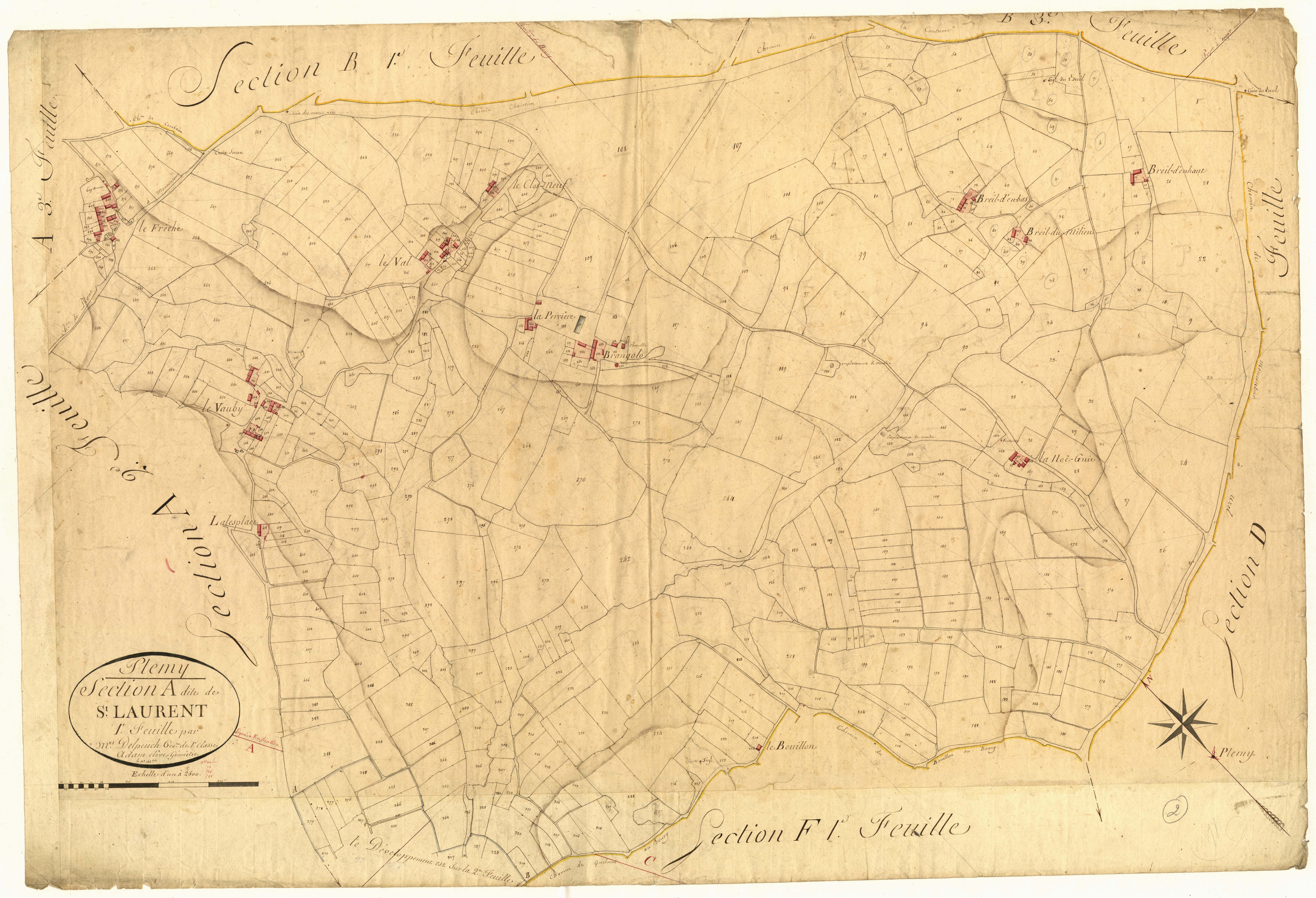 Plémy - Section A, 1re feuille