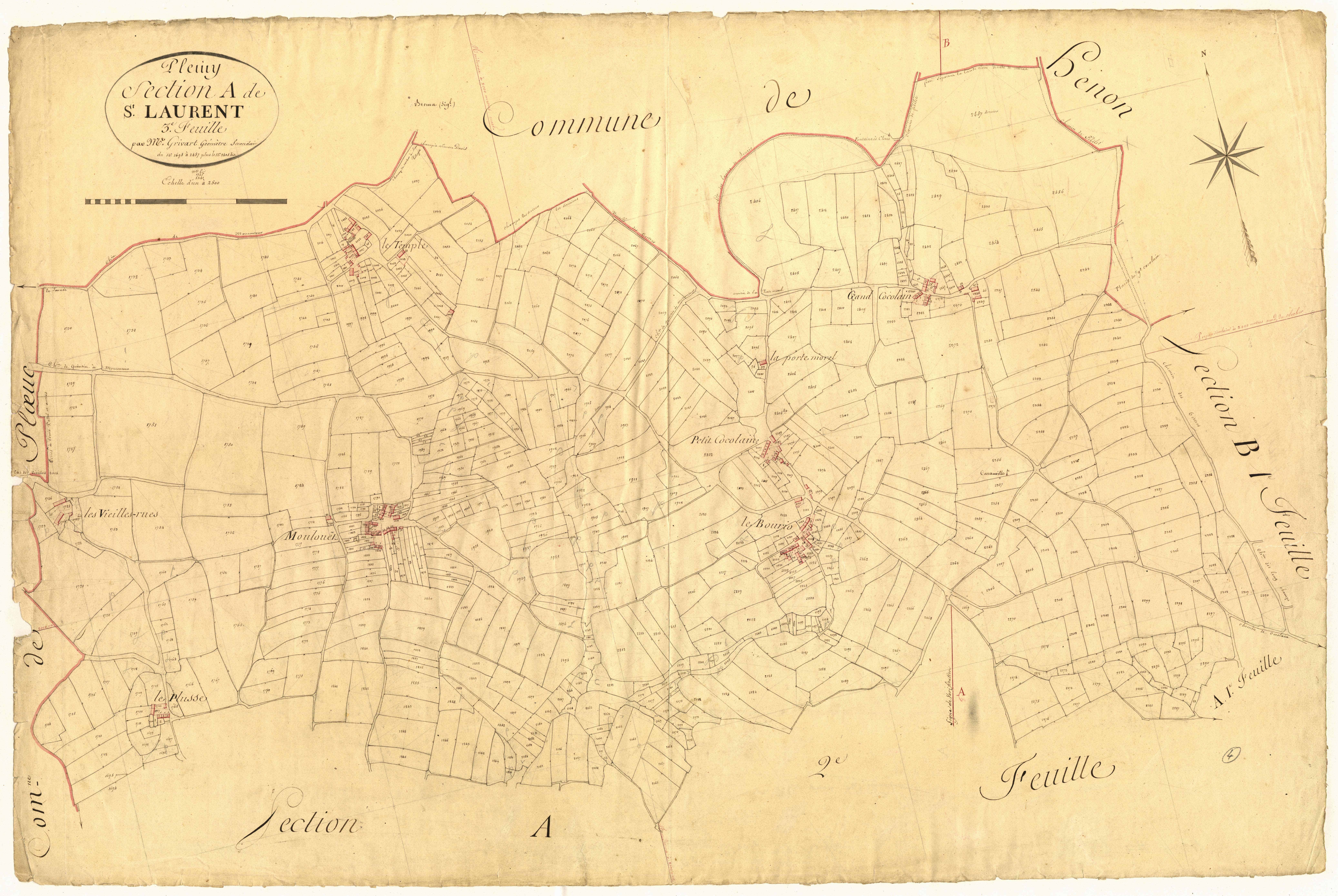 Plémy - Section A, 3e feuille