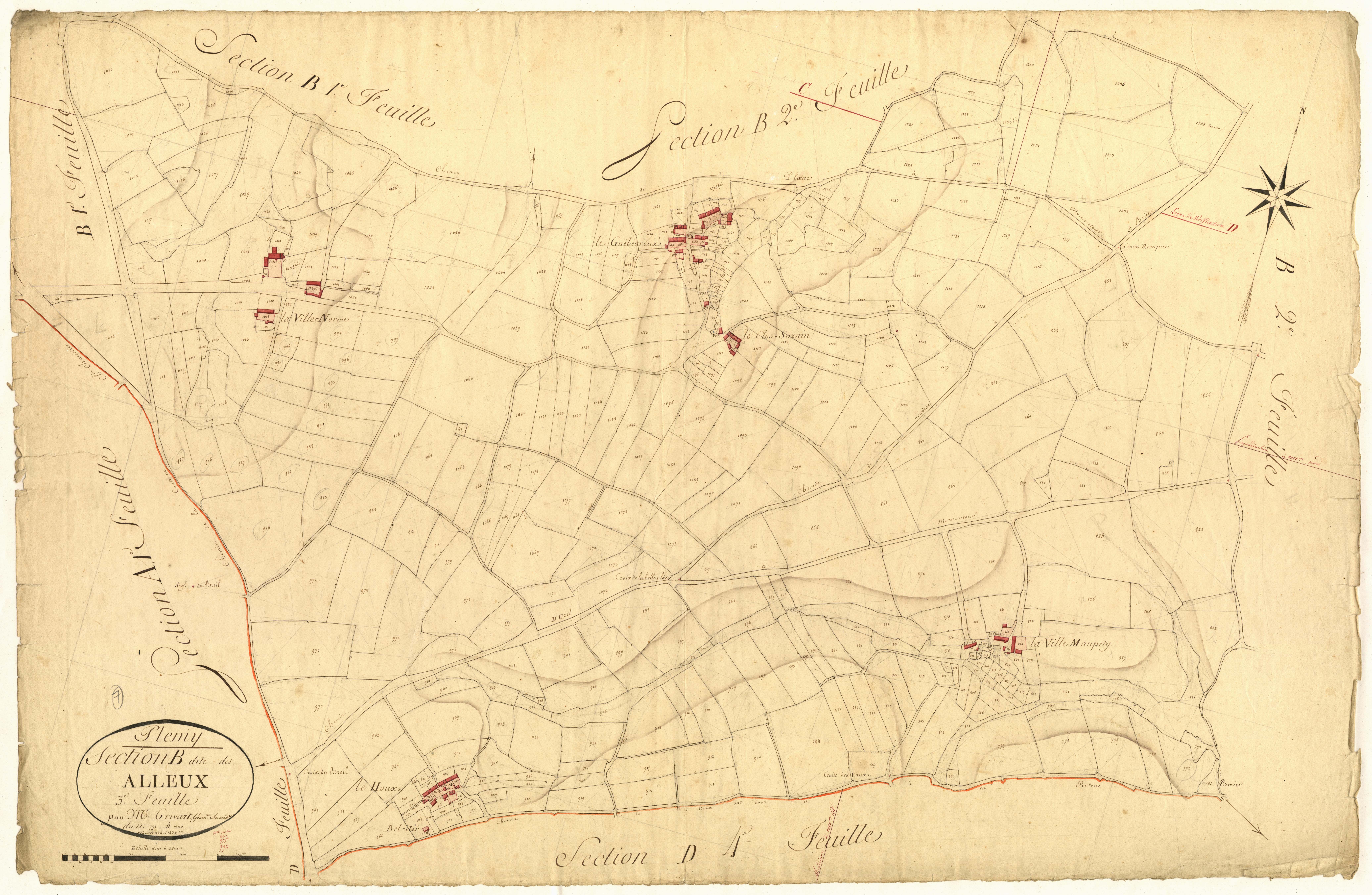 Plémy - Section B, 3e feuille