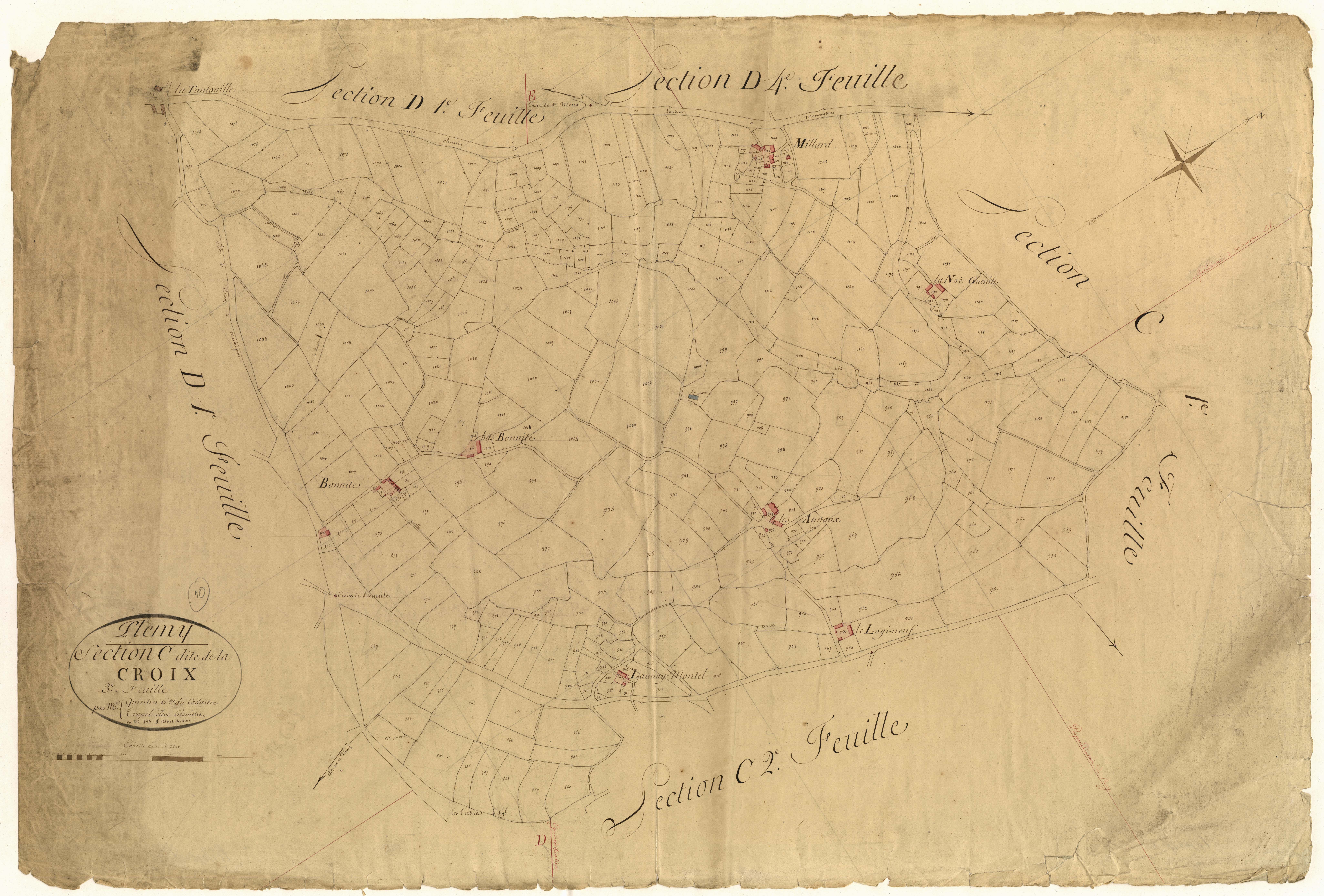 Plémy - Section C, 3e feuille