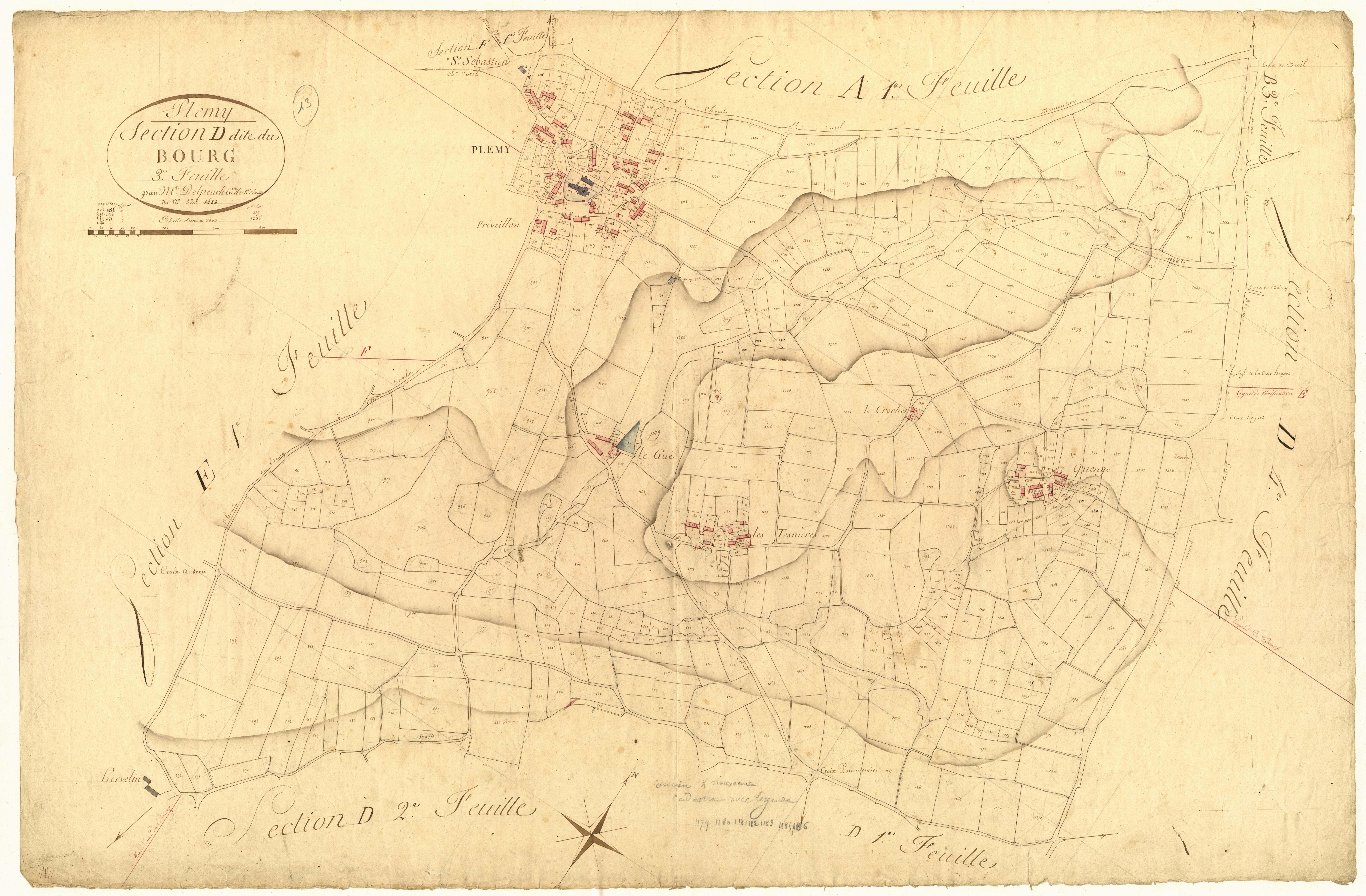Plémy - Section D, 3e feuille