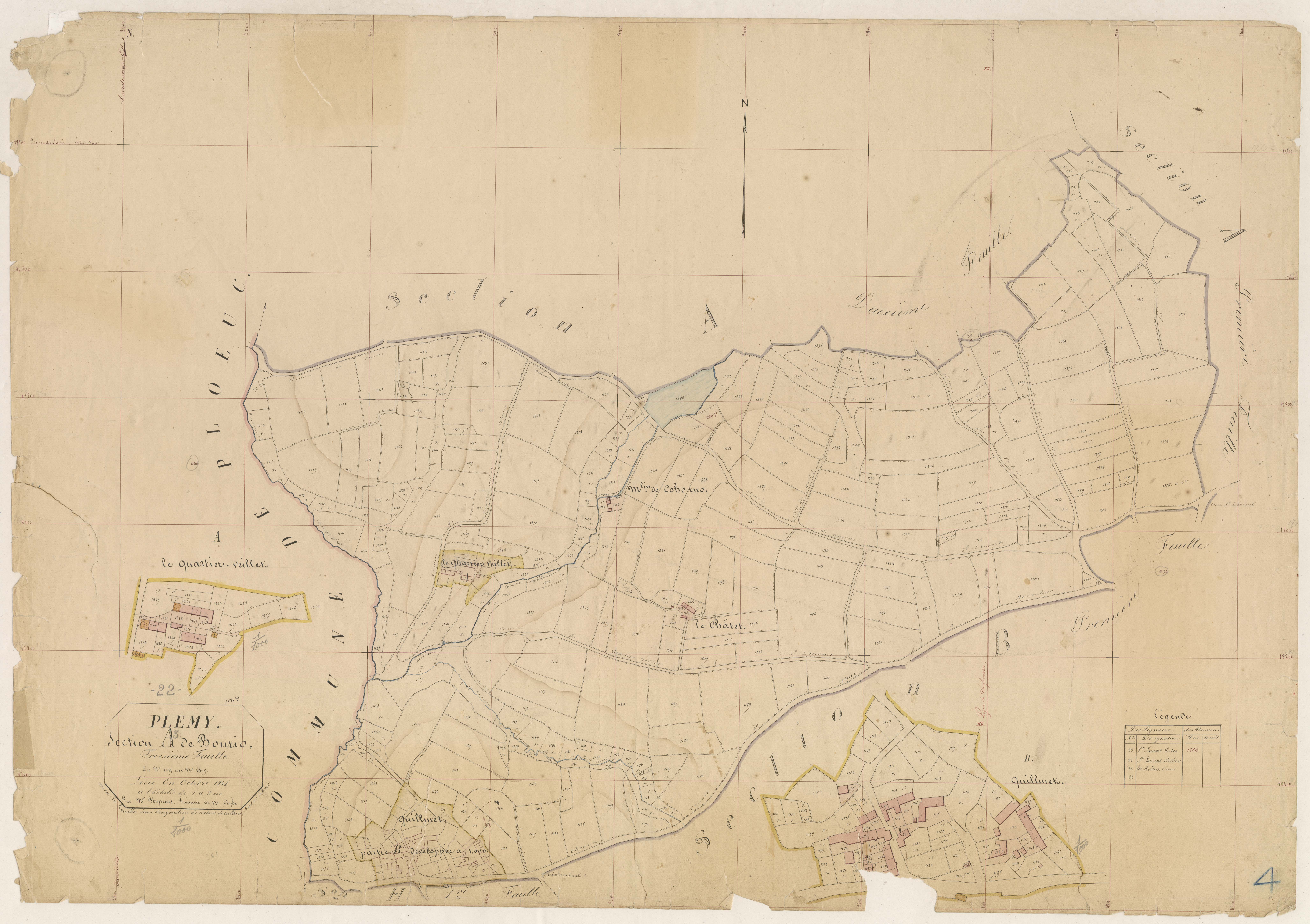 Plémy - Section A, 3e feuille