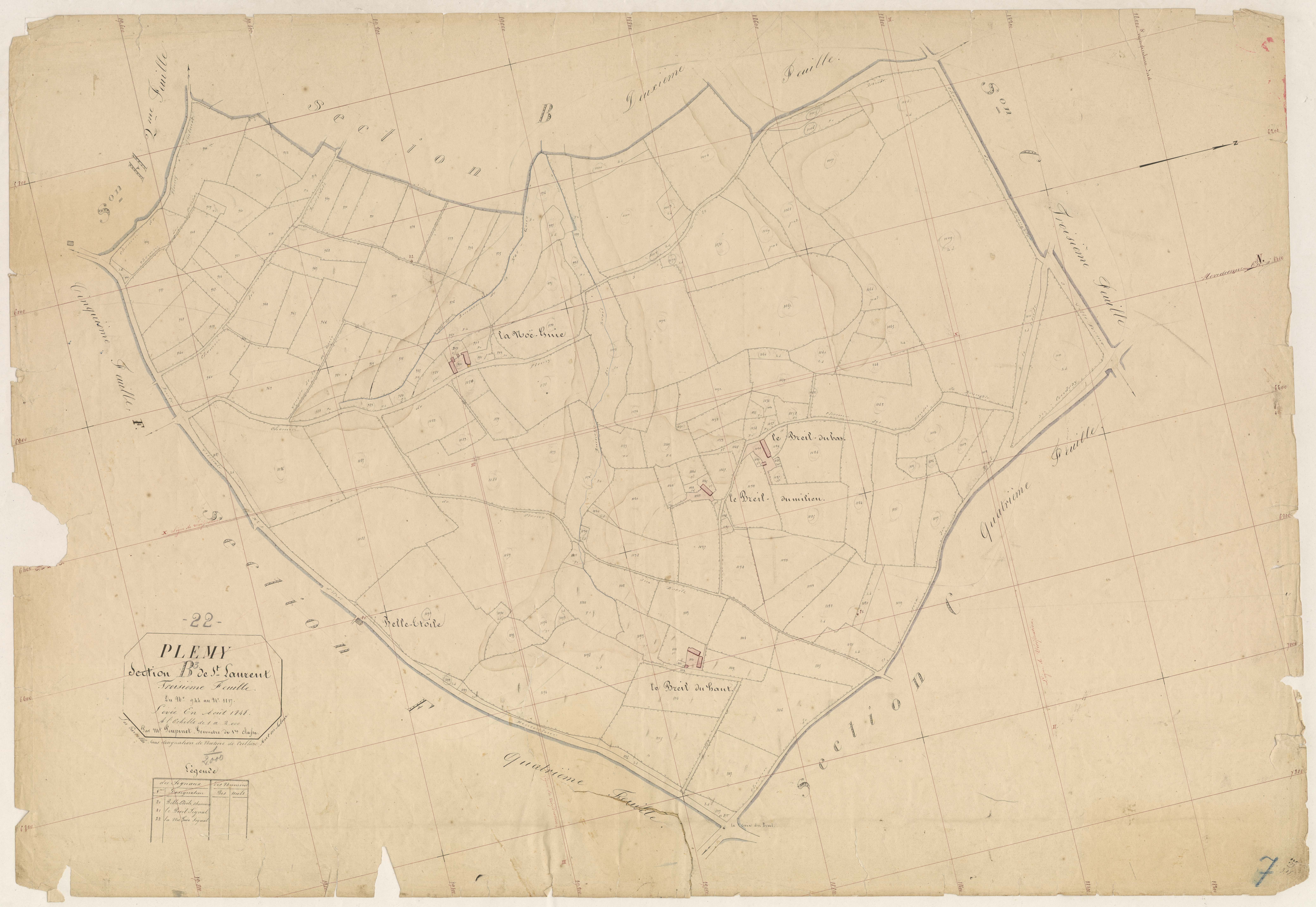 Plémy - Section B, 3e feuille