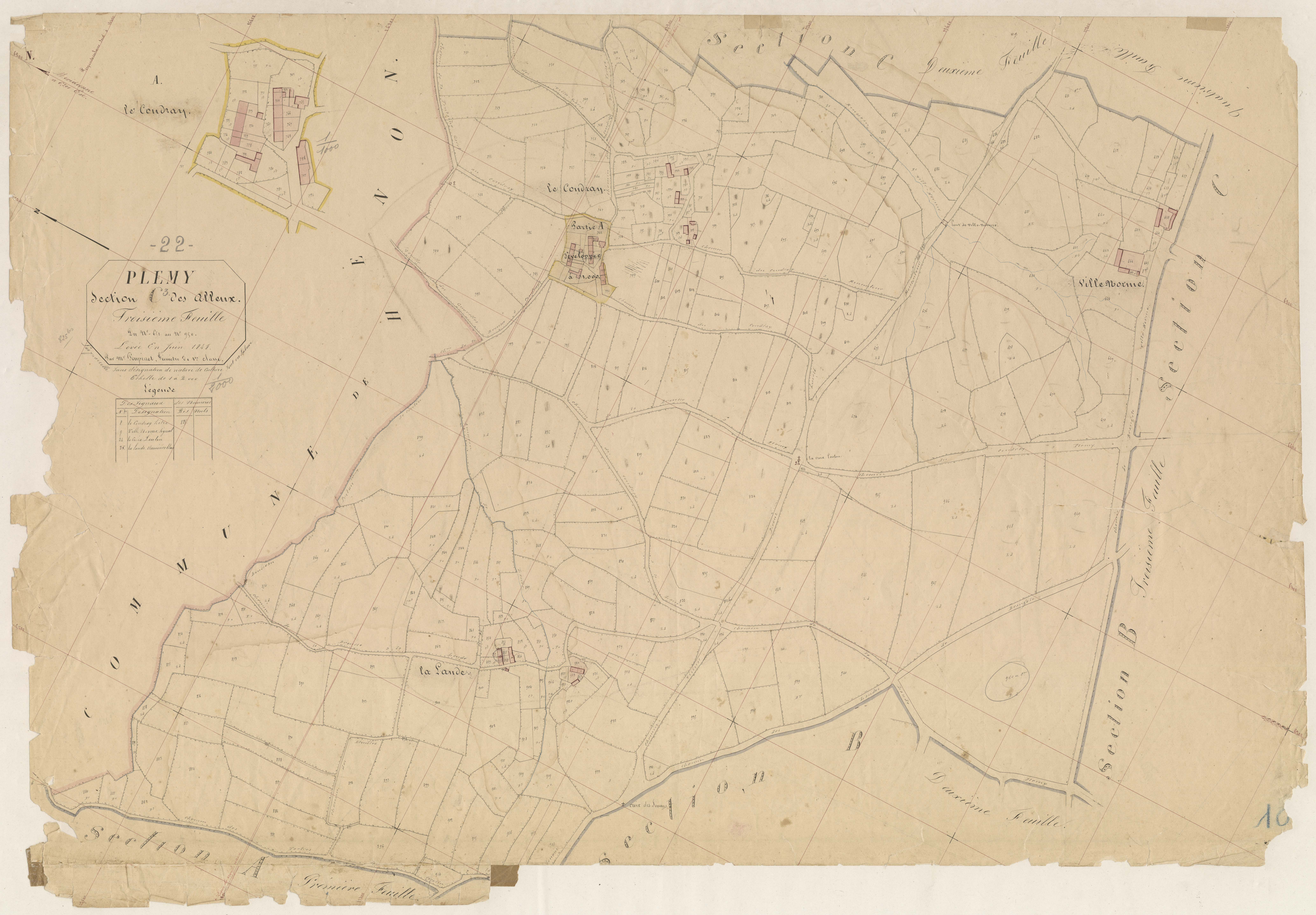 Plémy - Section C, 3e feuille