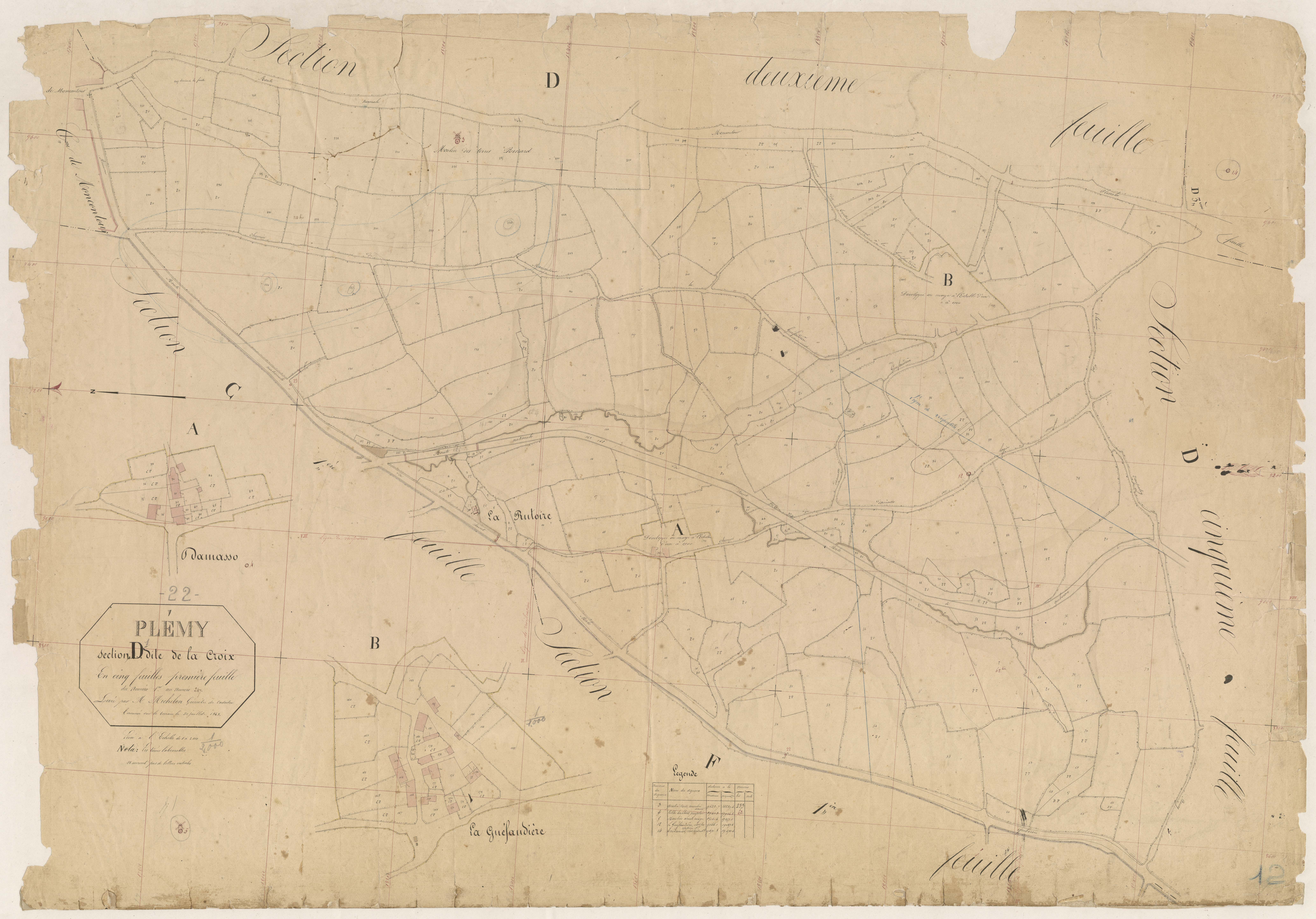 Plémy - Section D, 1re feuille