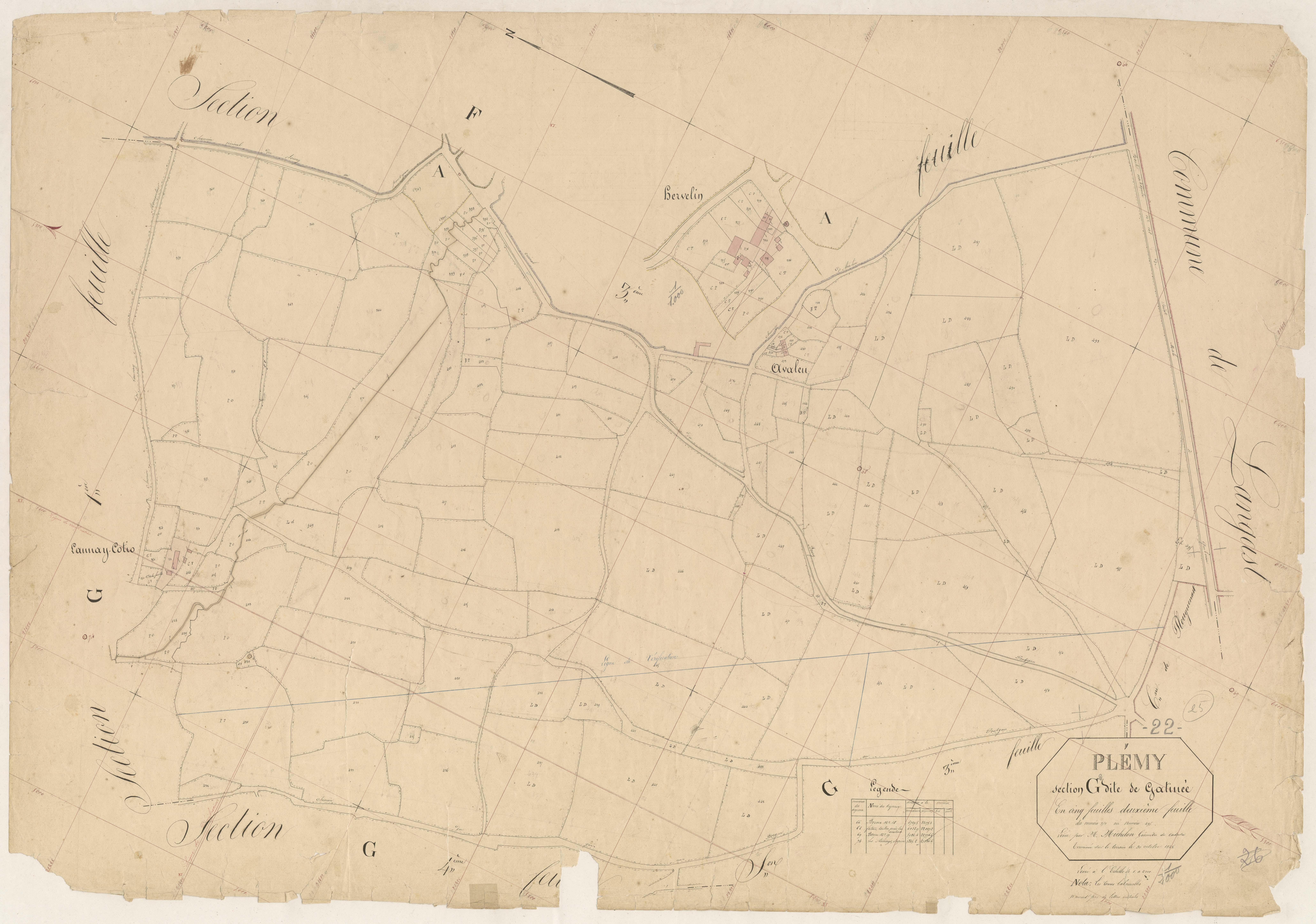 Plémy - Section G, 2e feuille