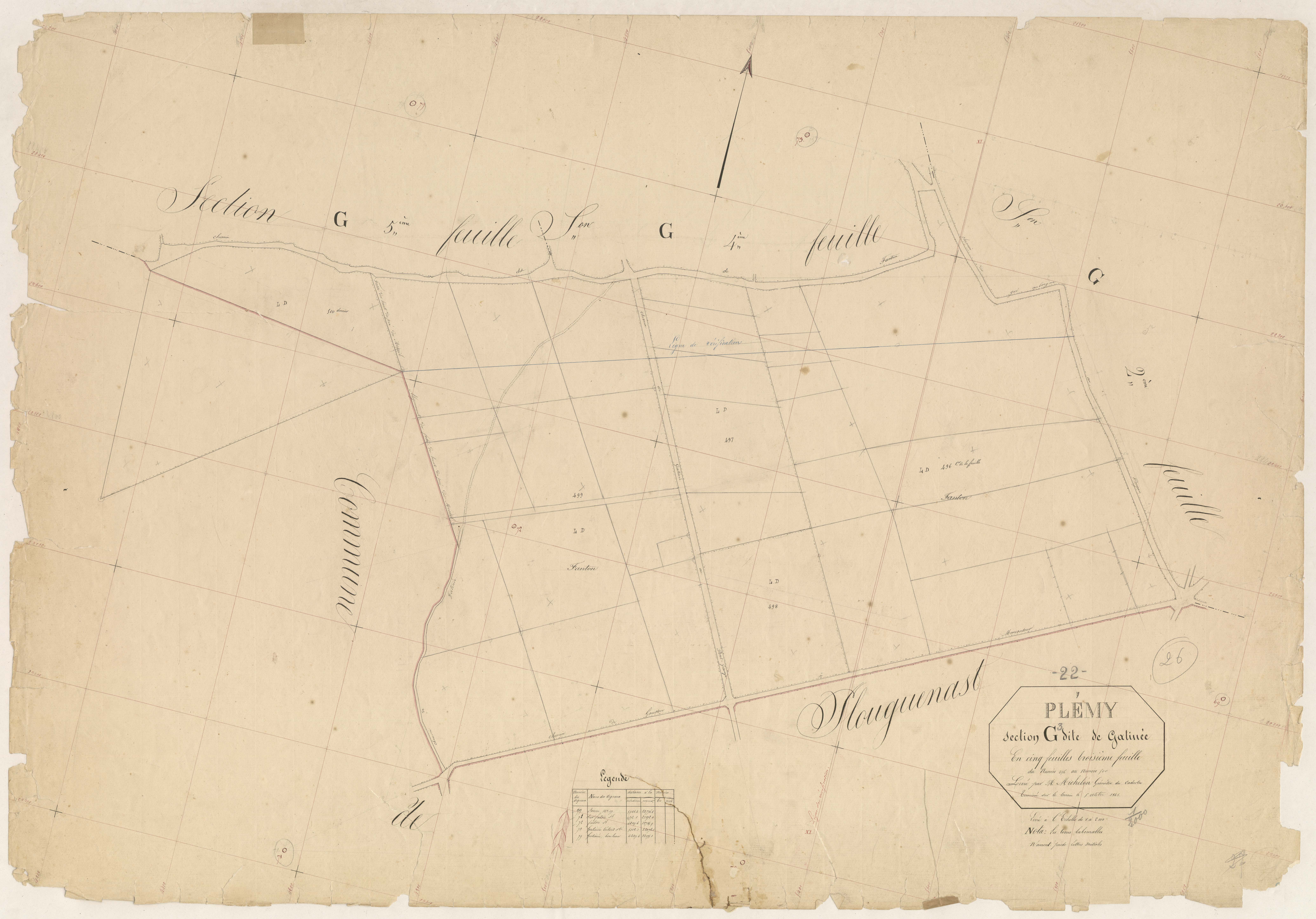 Plémy - Section G, 3e feuille