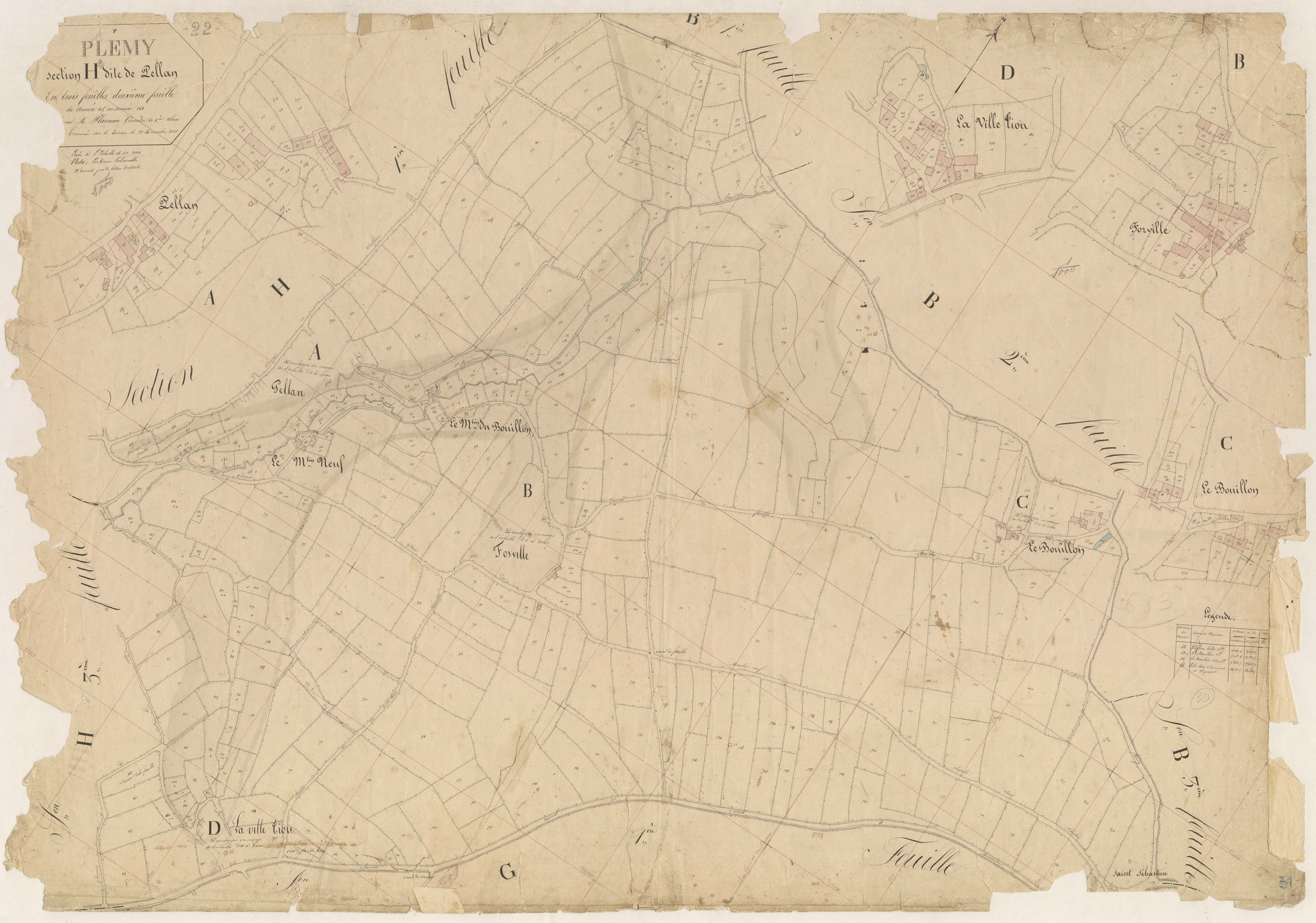 Plémy - Section H, 2e feuille