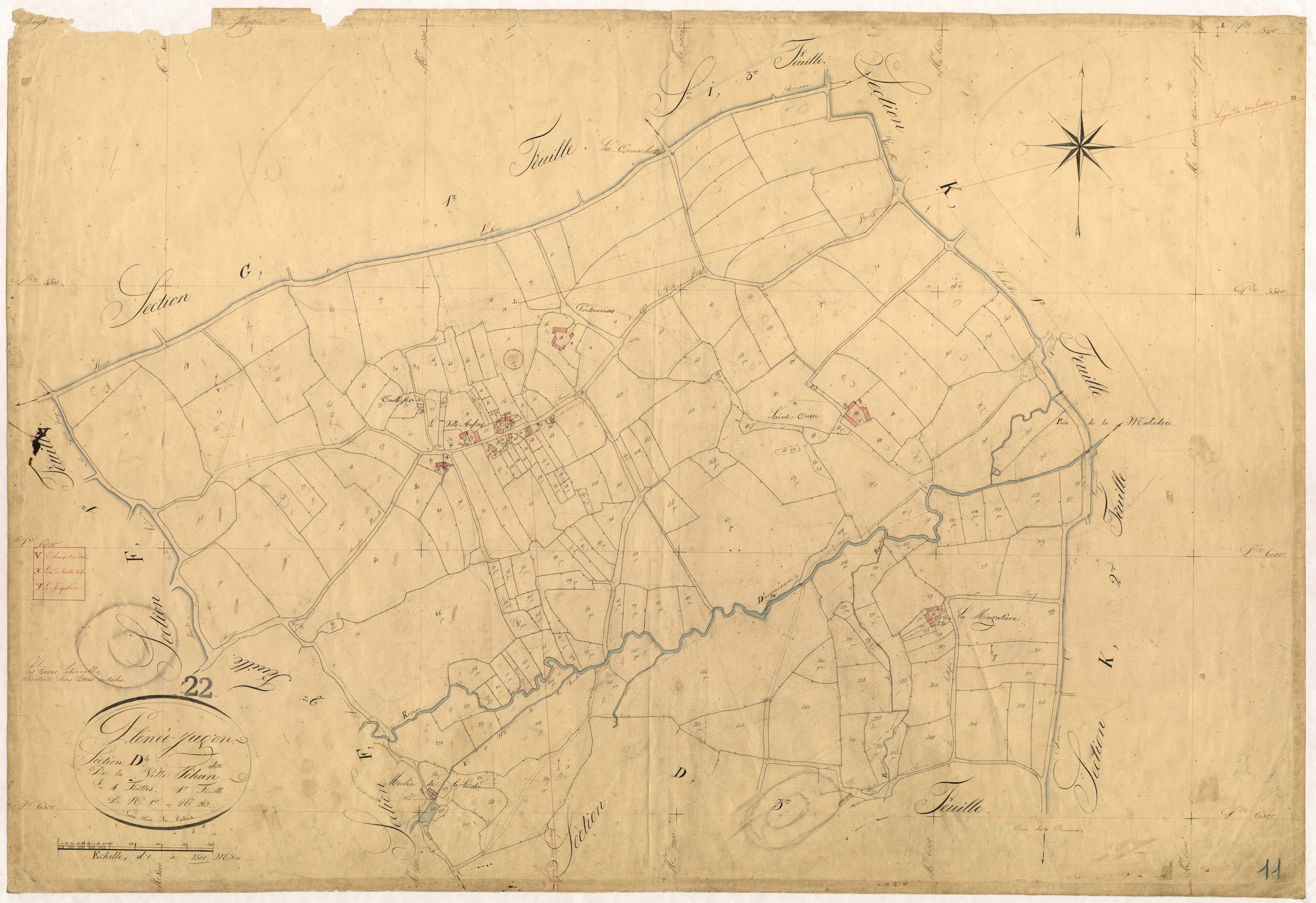 Plénée-Jugon - Section D, 1re feuille
