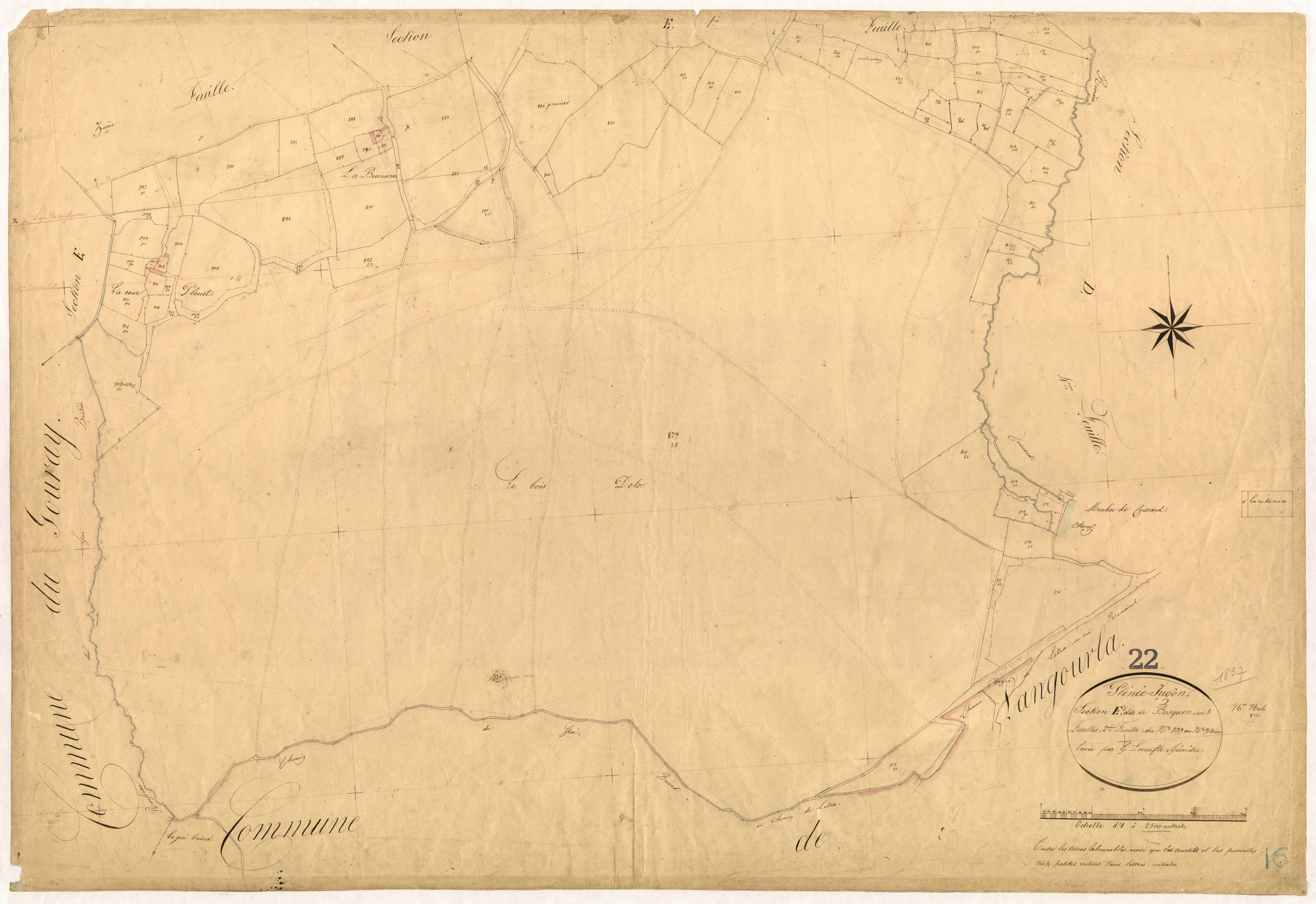 Plénée-Jugon - Section E, 2e feuille