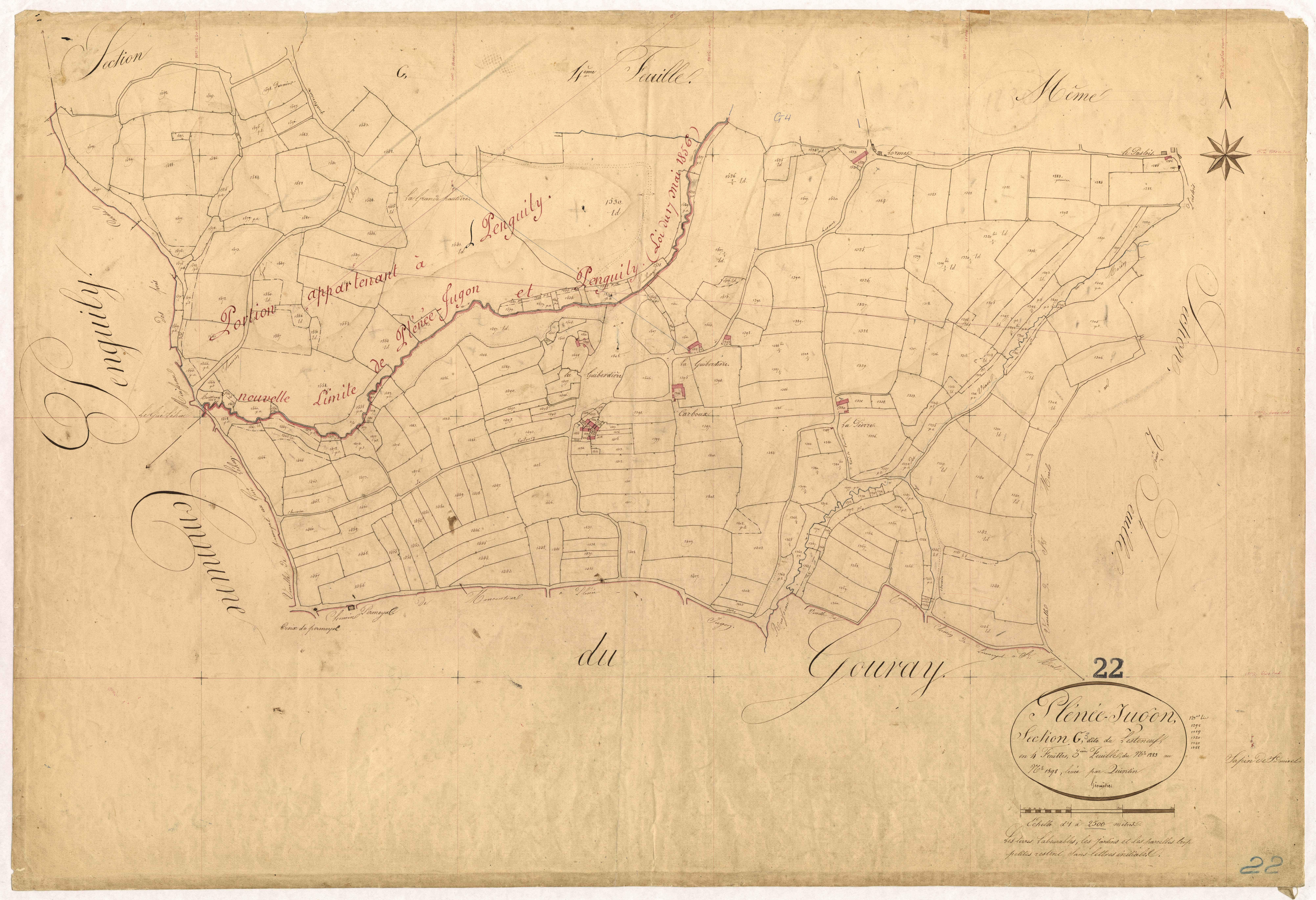 Plénée-Jugon - Section G, 3e feuille