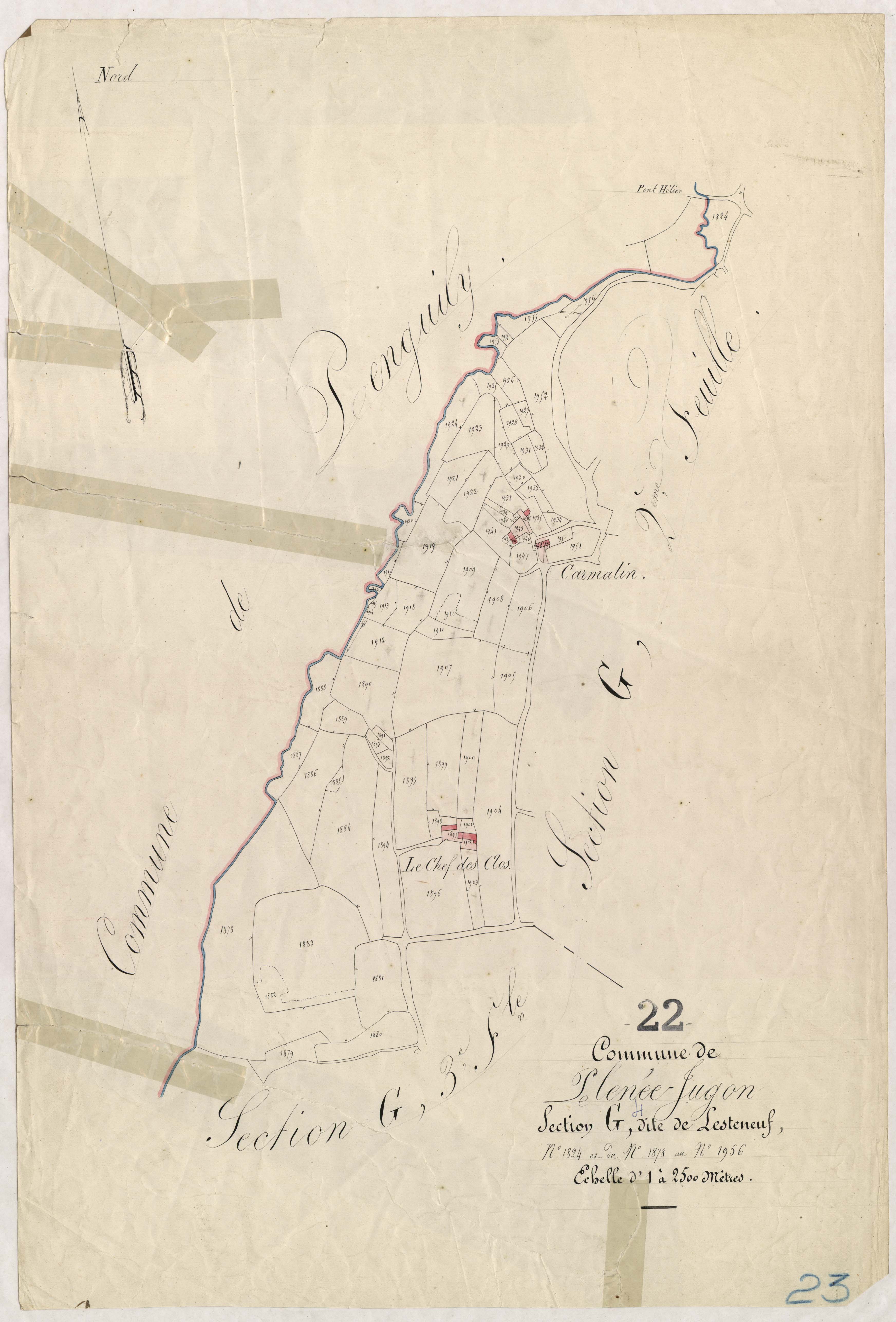 Plénée-Jugon - Section G, 4e feuille