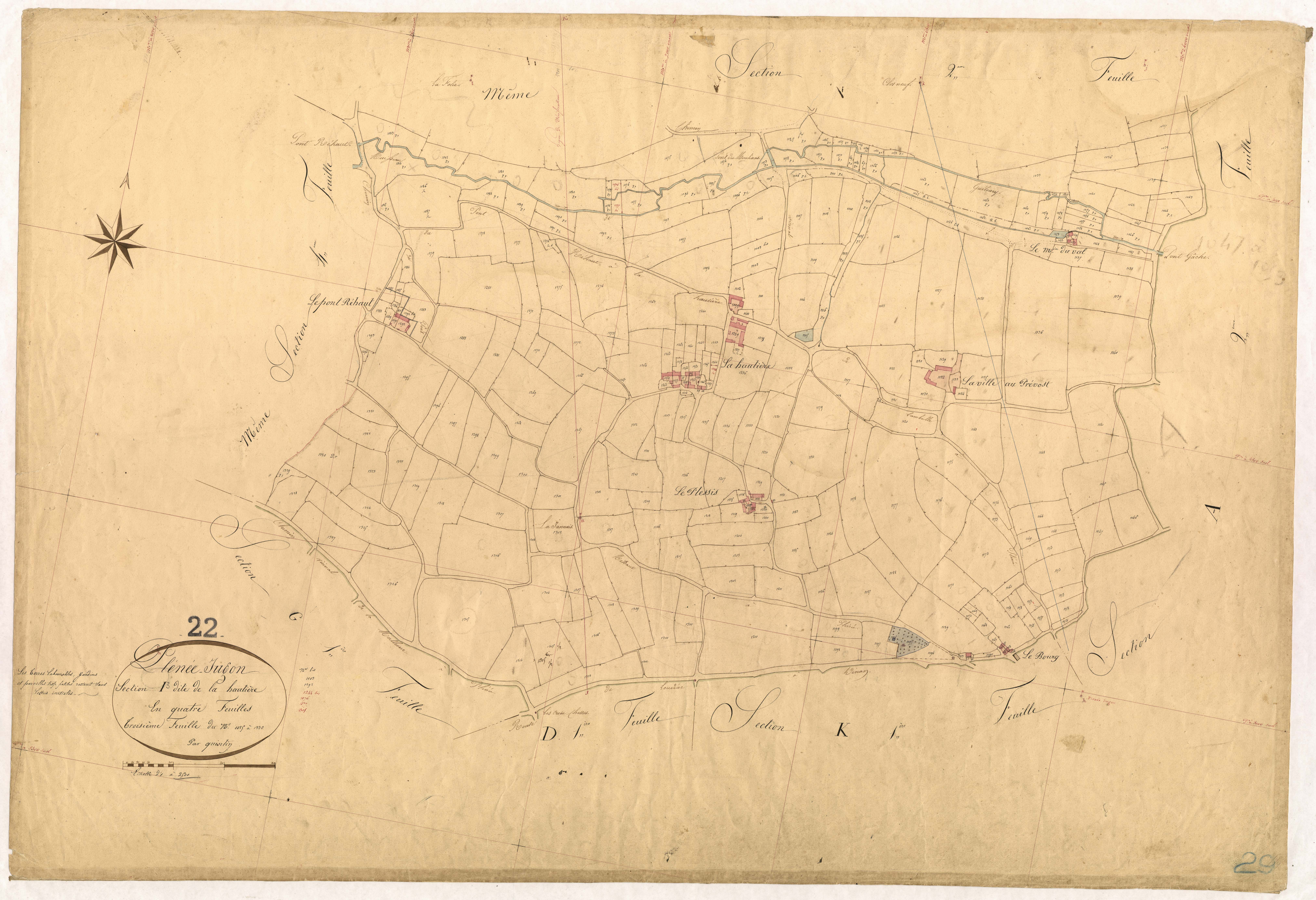 Plénée-Jugon - Section I, 3e feuille