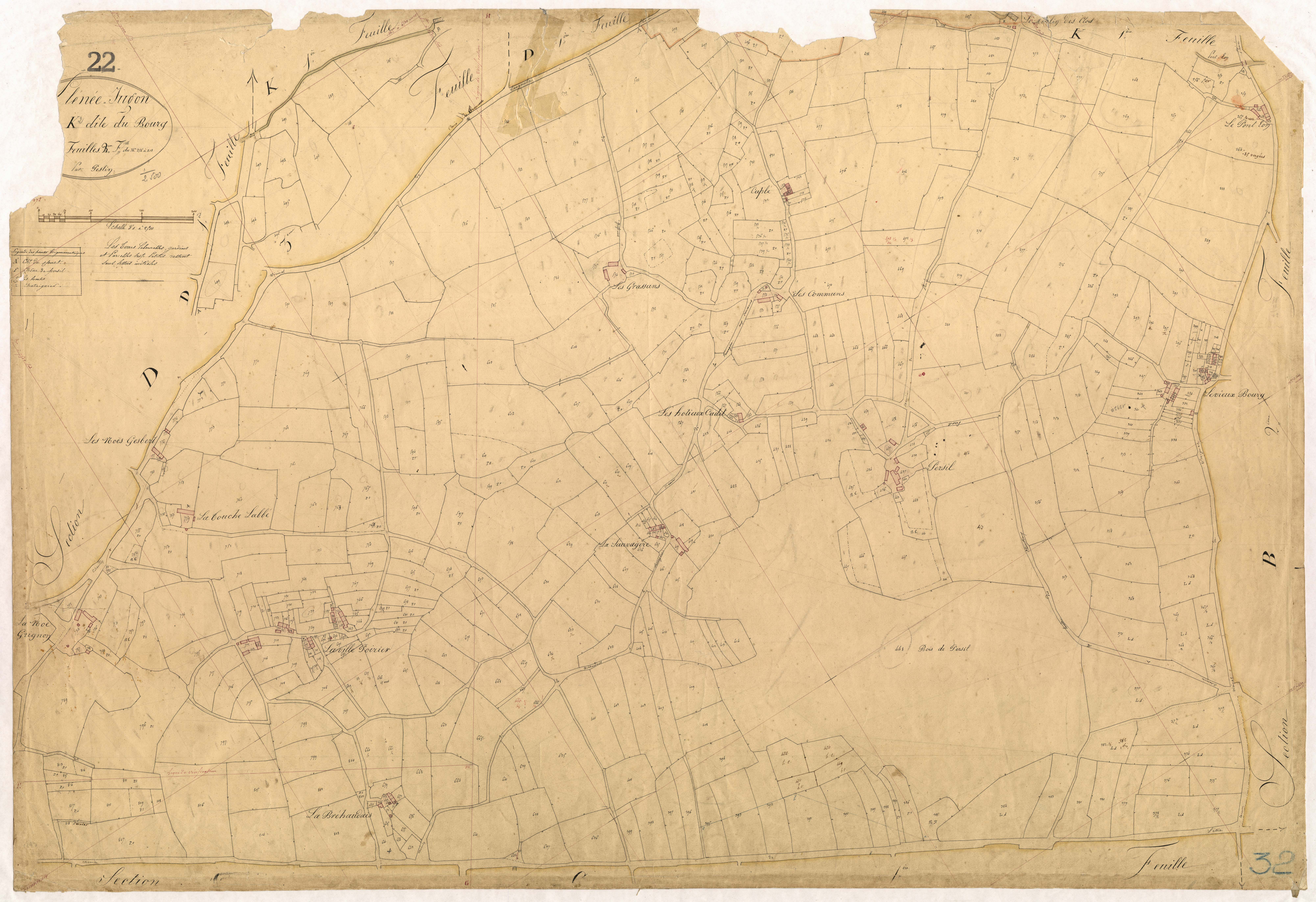 Plénée-Jugon - Section K, 2e feuille