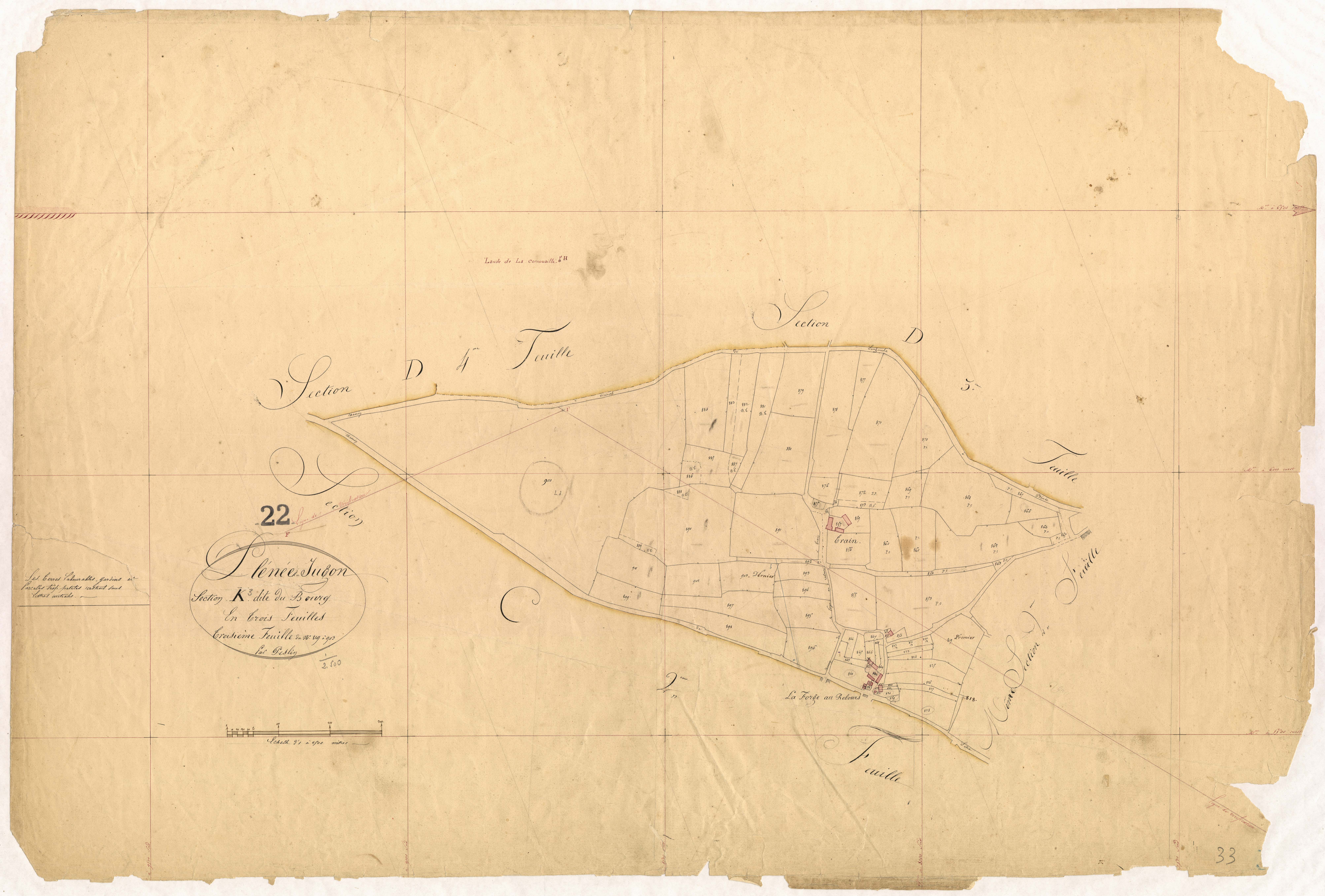 Plénée-Jugon - Section K, 3e feuille