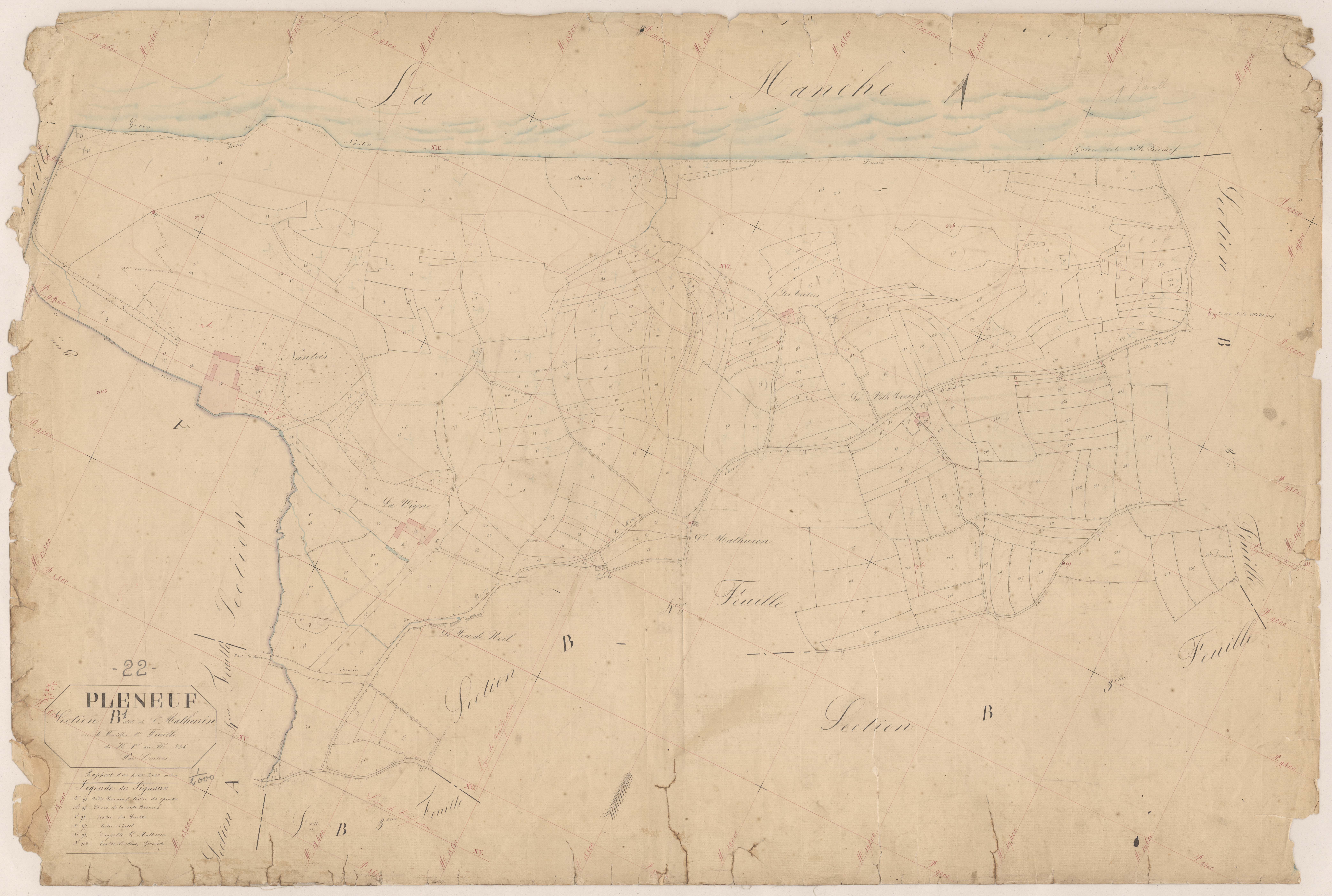 Pléneuf-Val-André - Section B, 1re feuille