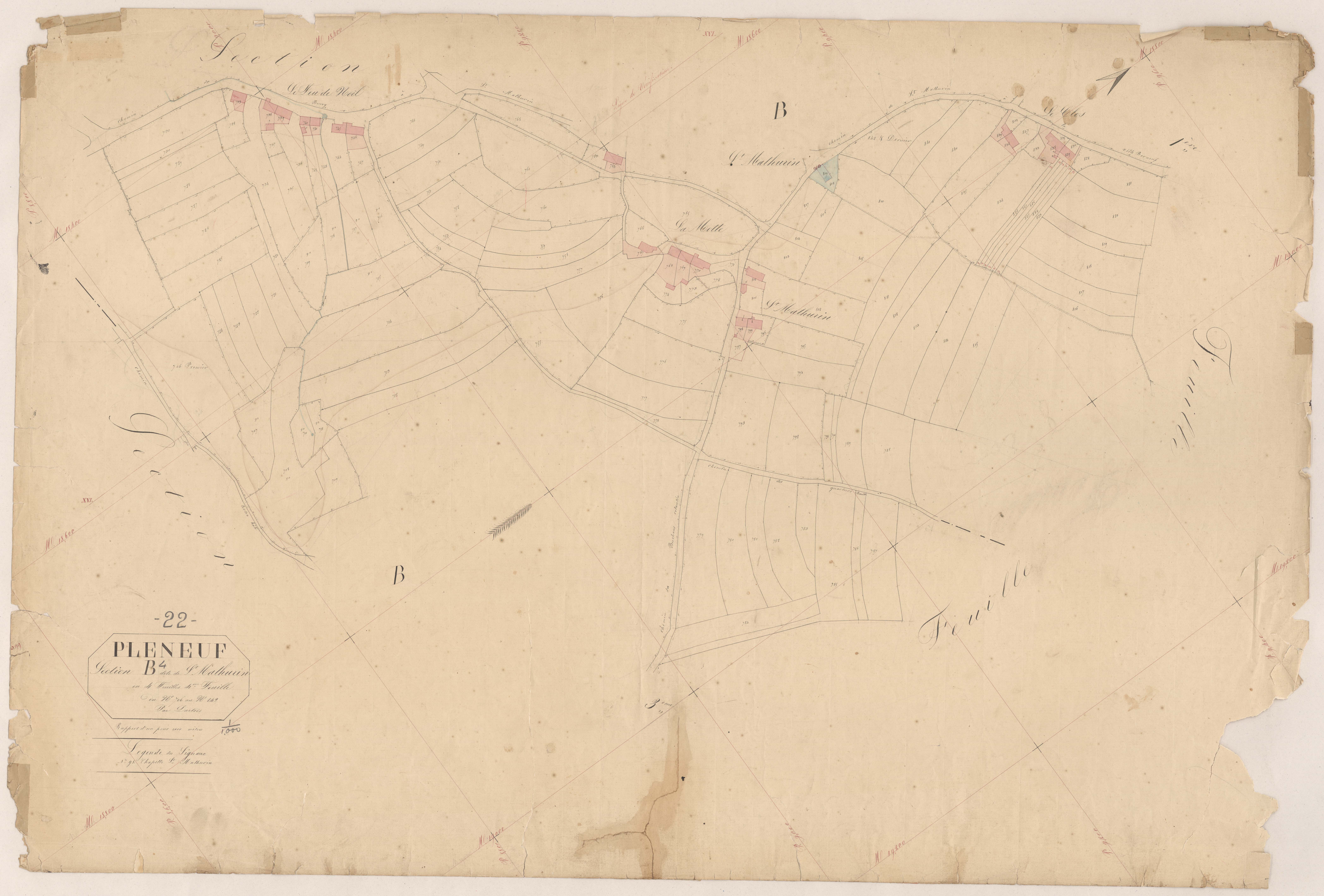 Pléneuf-Val-André - Section B, 4e feuille