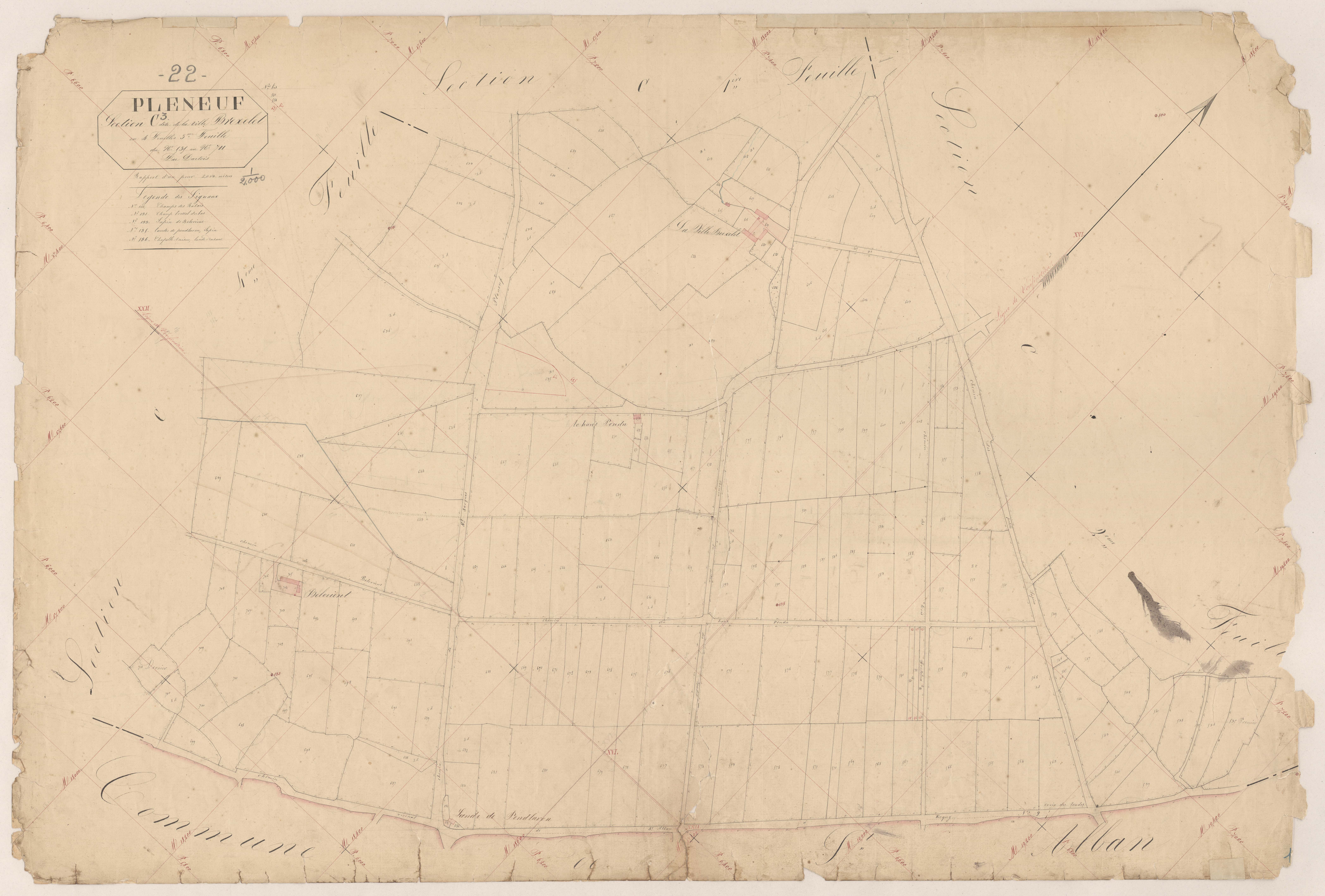 Pléneuf-Val-André - Section C, 3e feuille