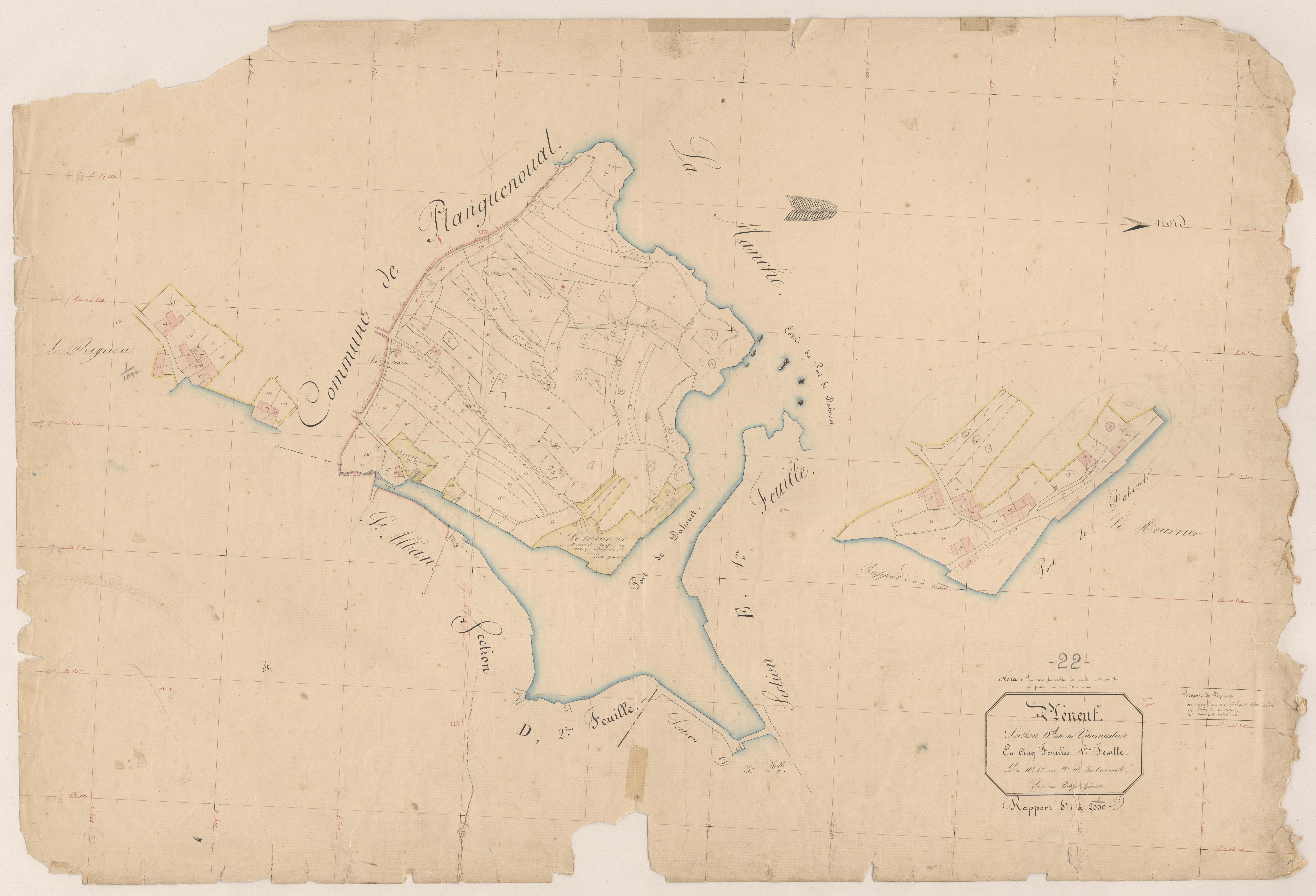 Pléneuf-Val-André - Section D, 1re feuille