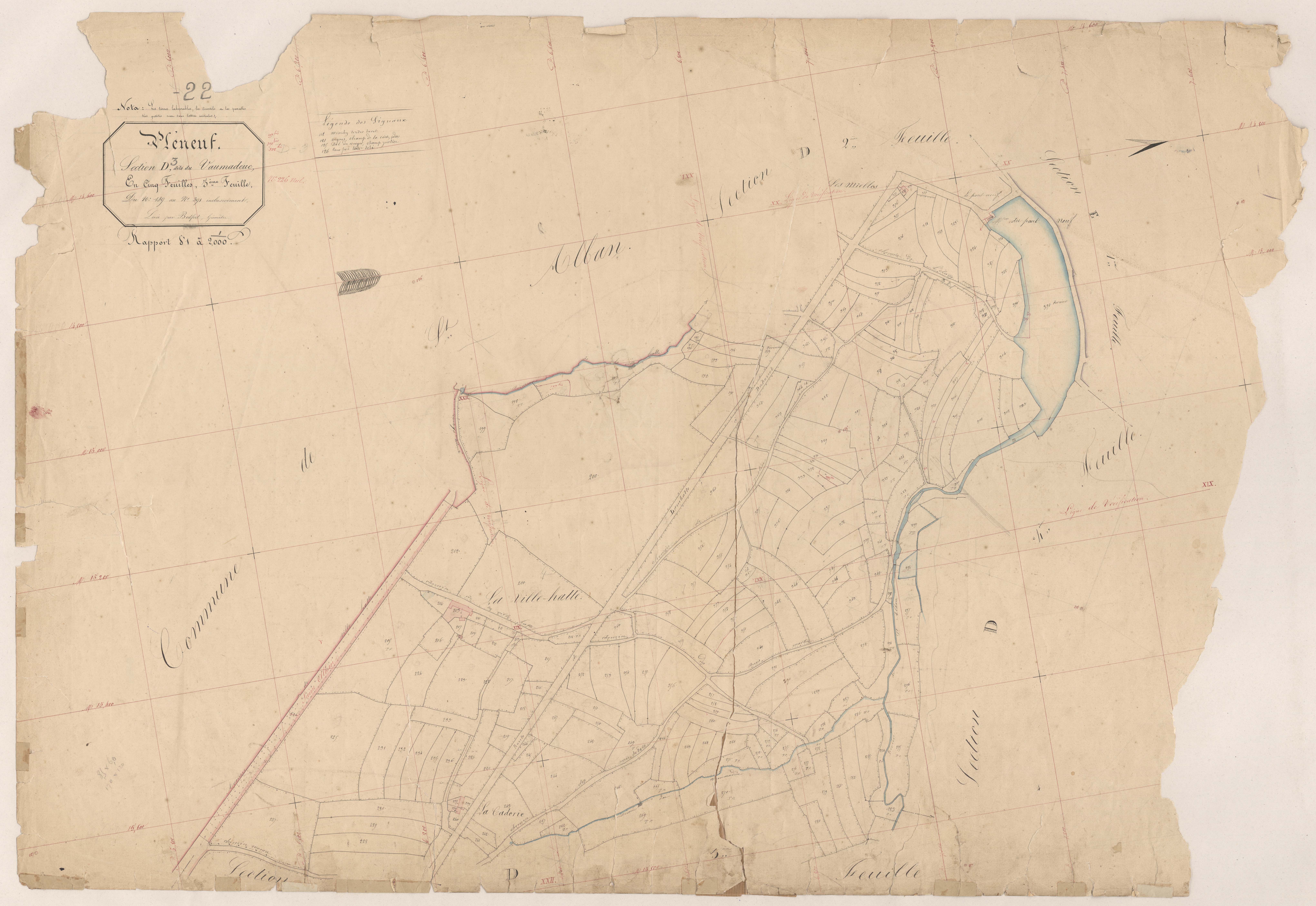 Pléneuf-Val-André - Section D, 3e feuille