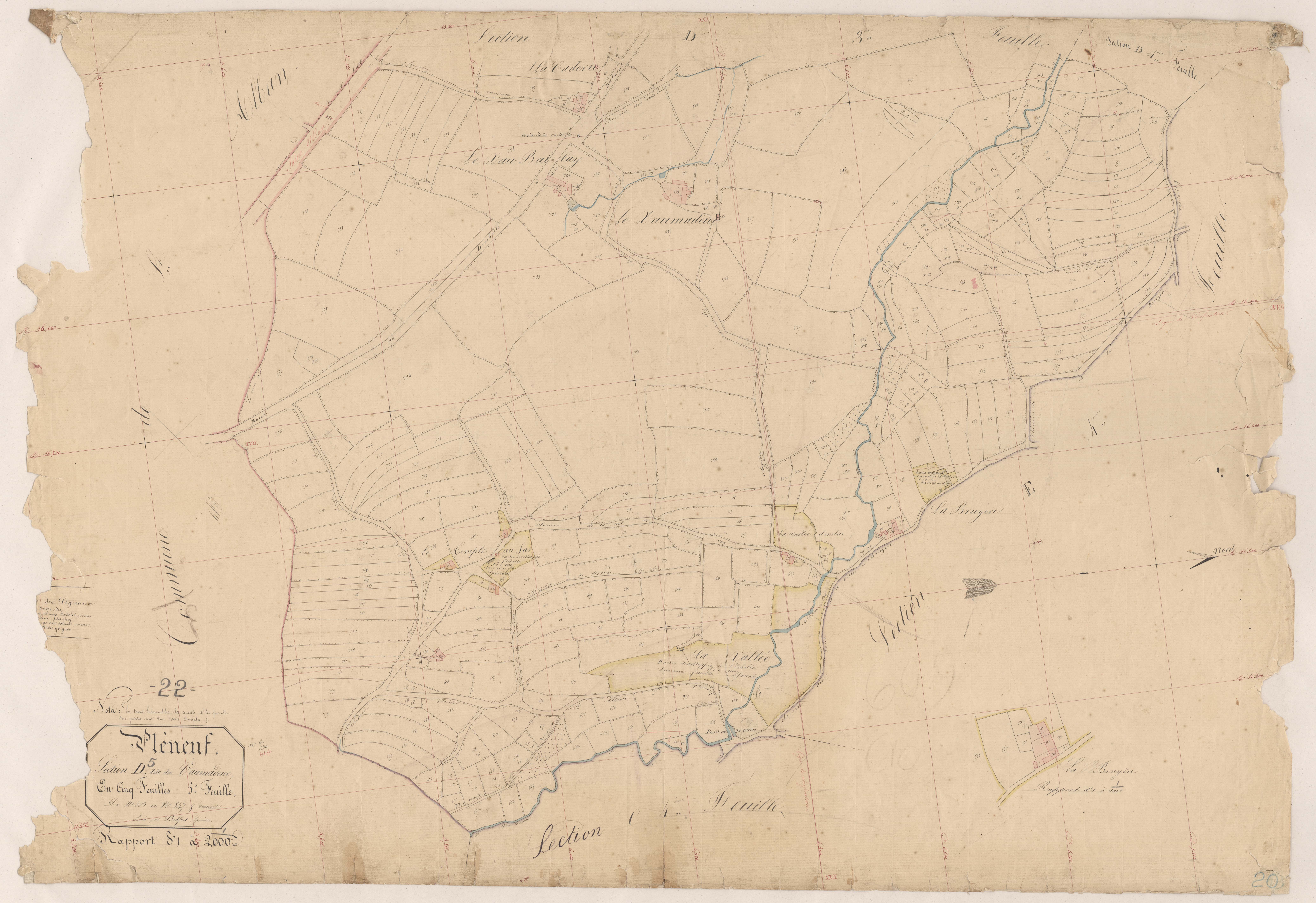 Pléneuf-Val-André - Section D, 5e feuille