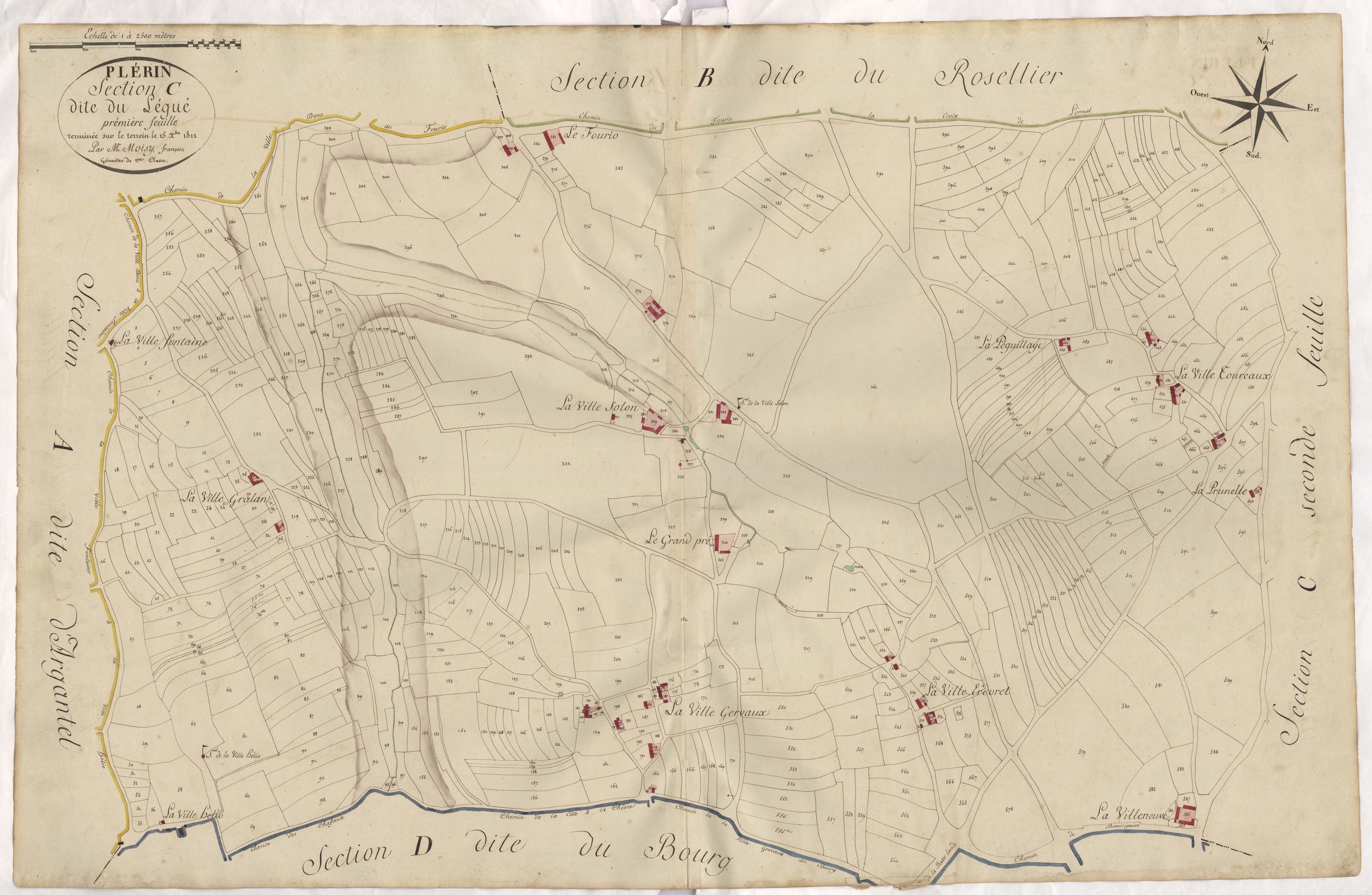 Plérin - Section C, 1re feuille