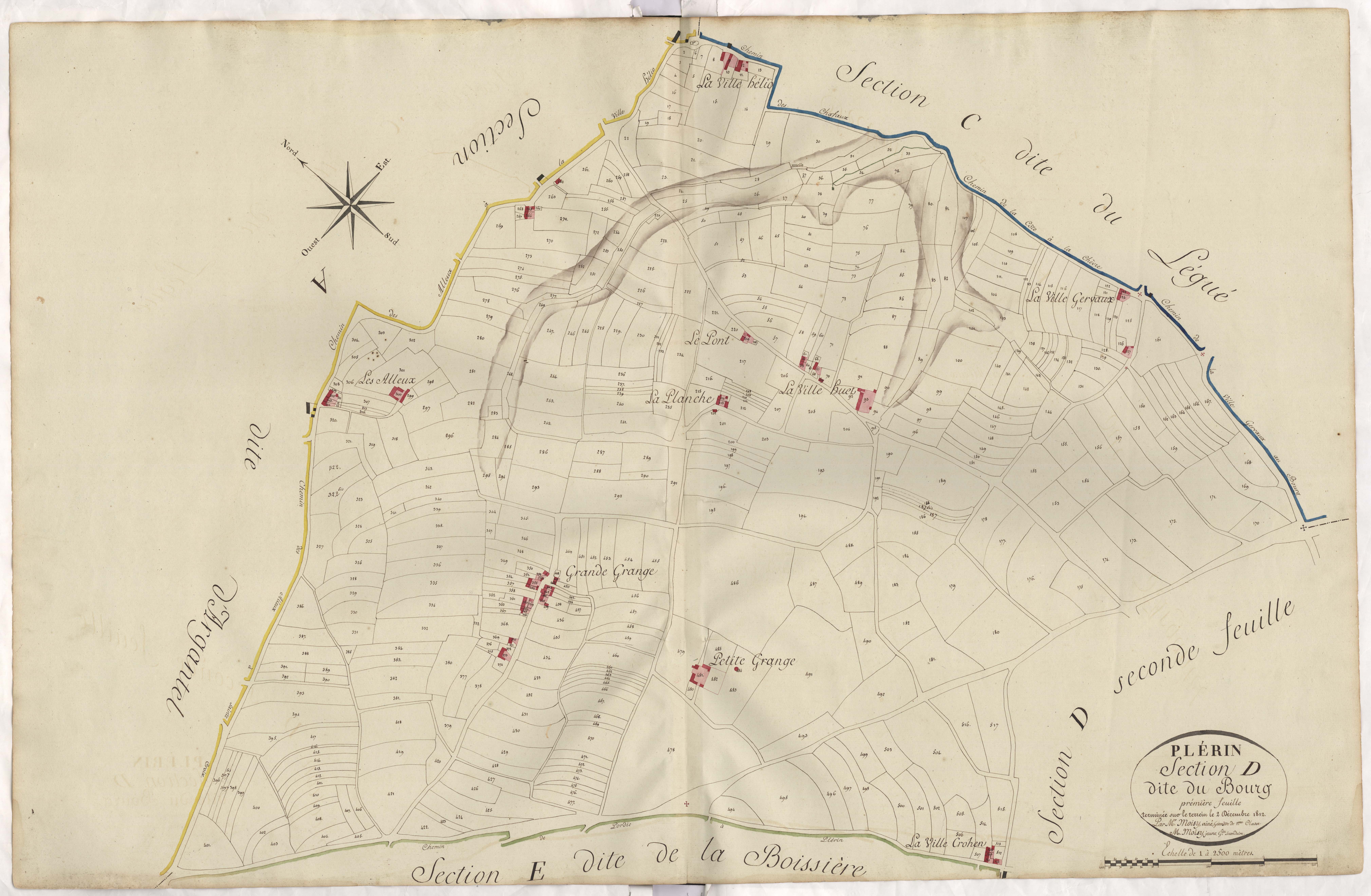 Plérin - Section D, 1re feuille