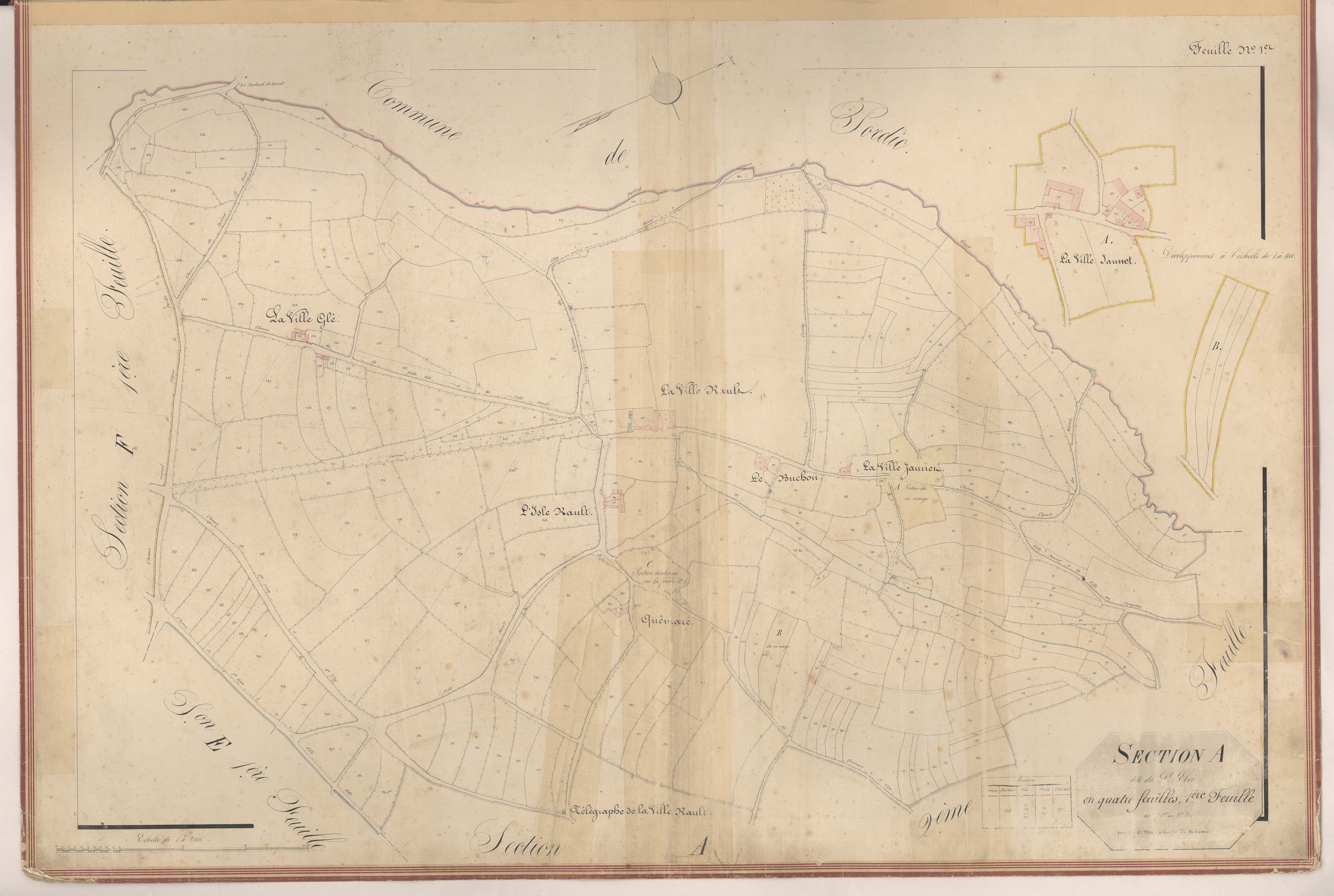 Plérin - Section A, 1re feuille