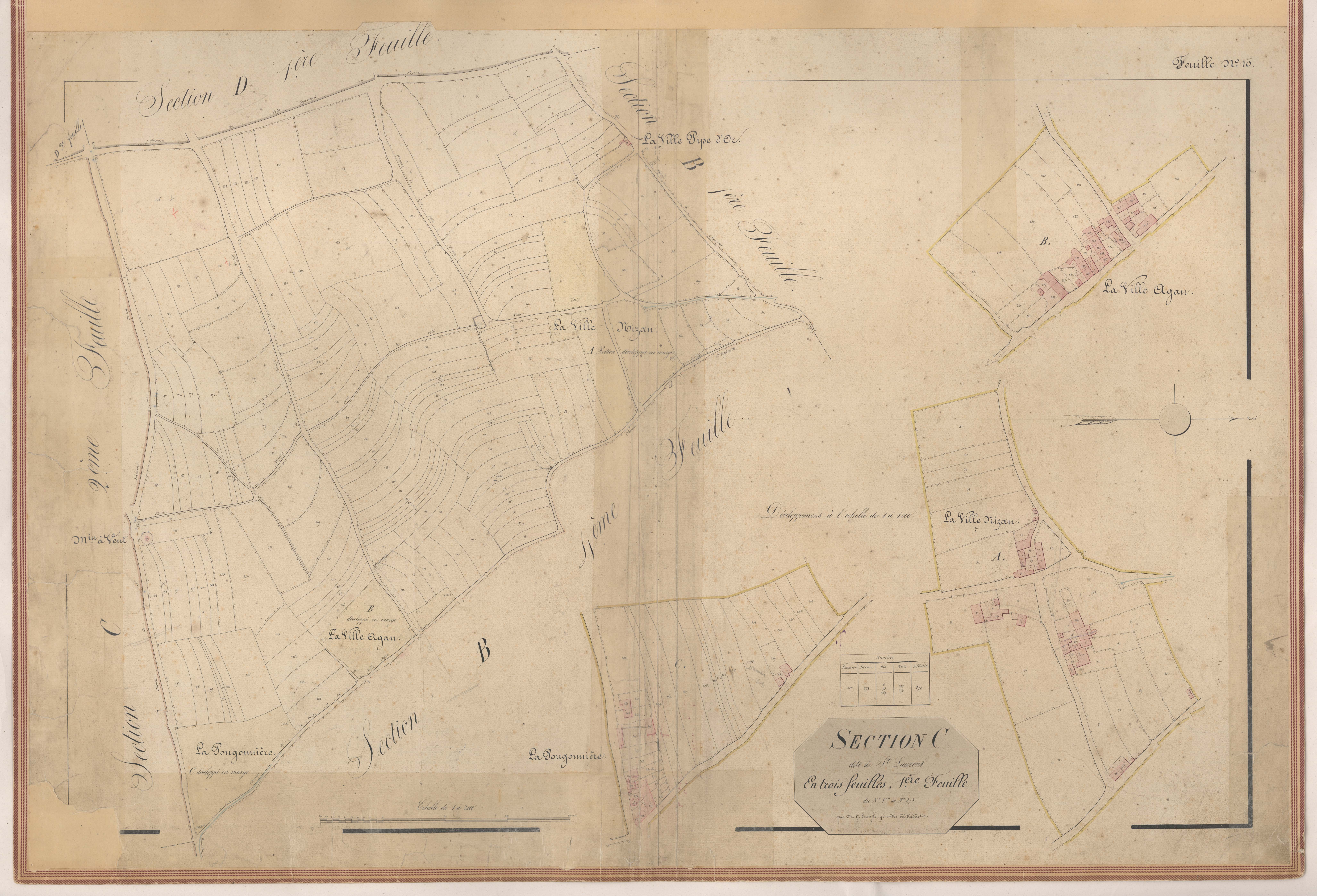 Plérin - Section C, 1re feuille