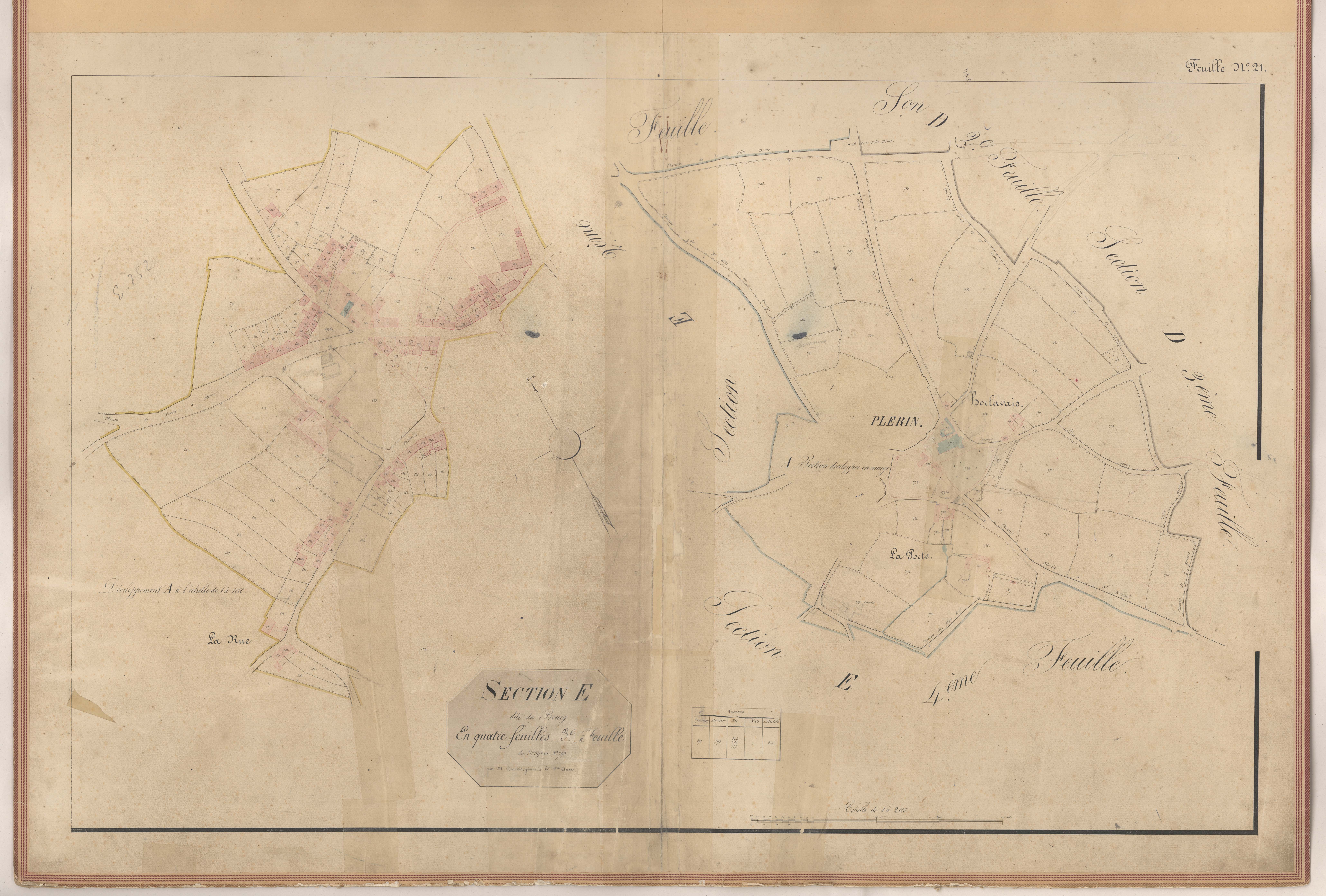 Plérin - Section E, 3e feuille