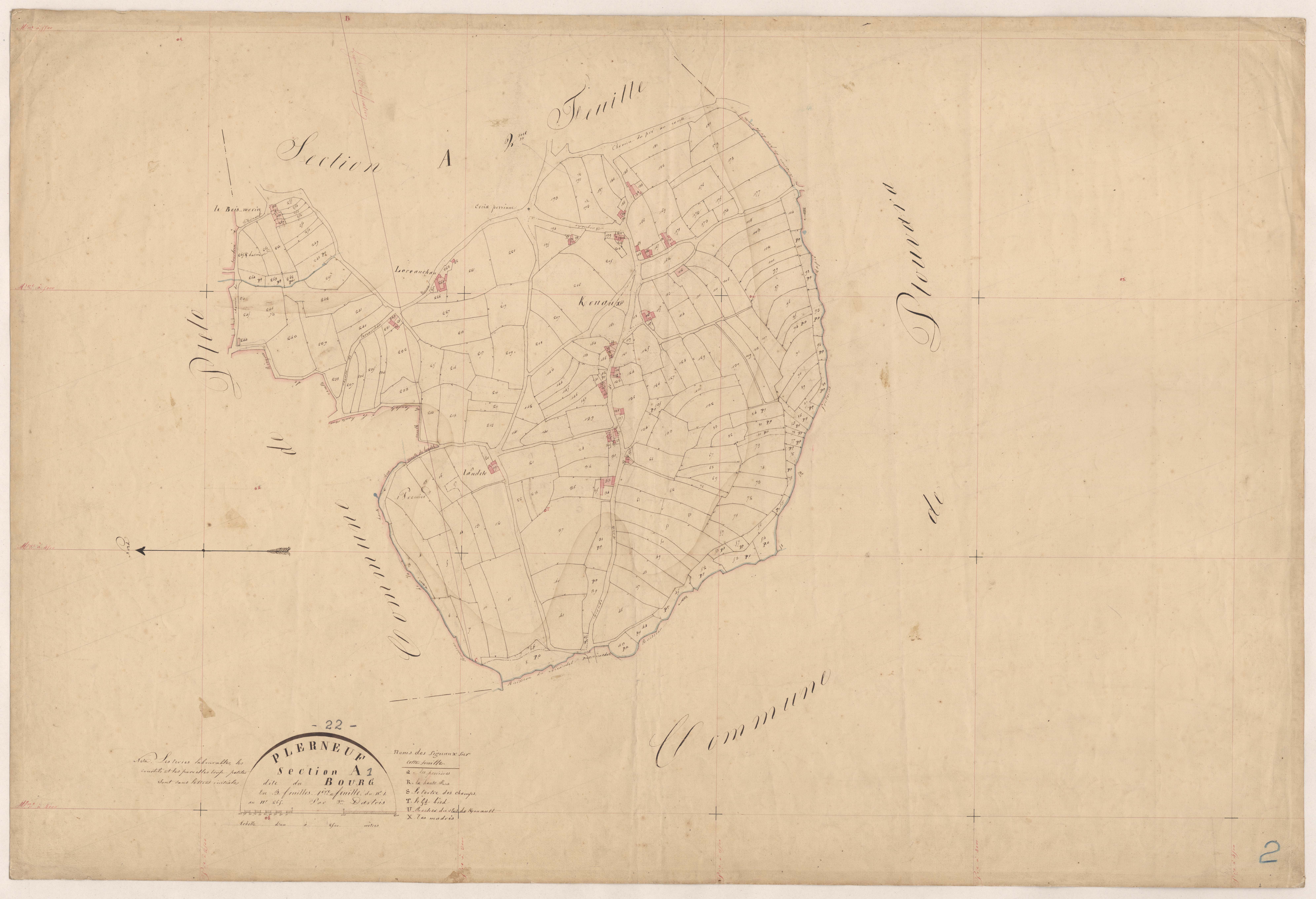 Plerneuf - Section A, 1re feuille