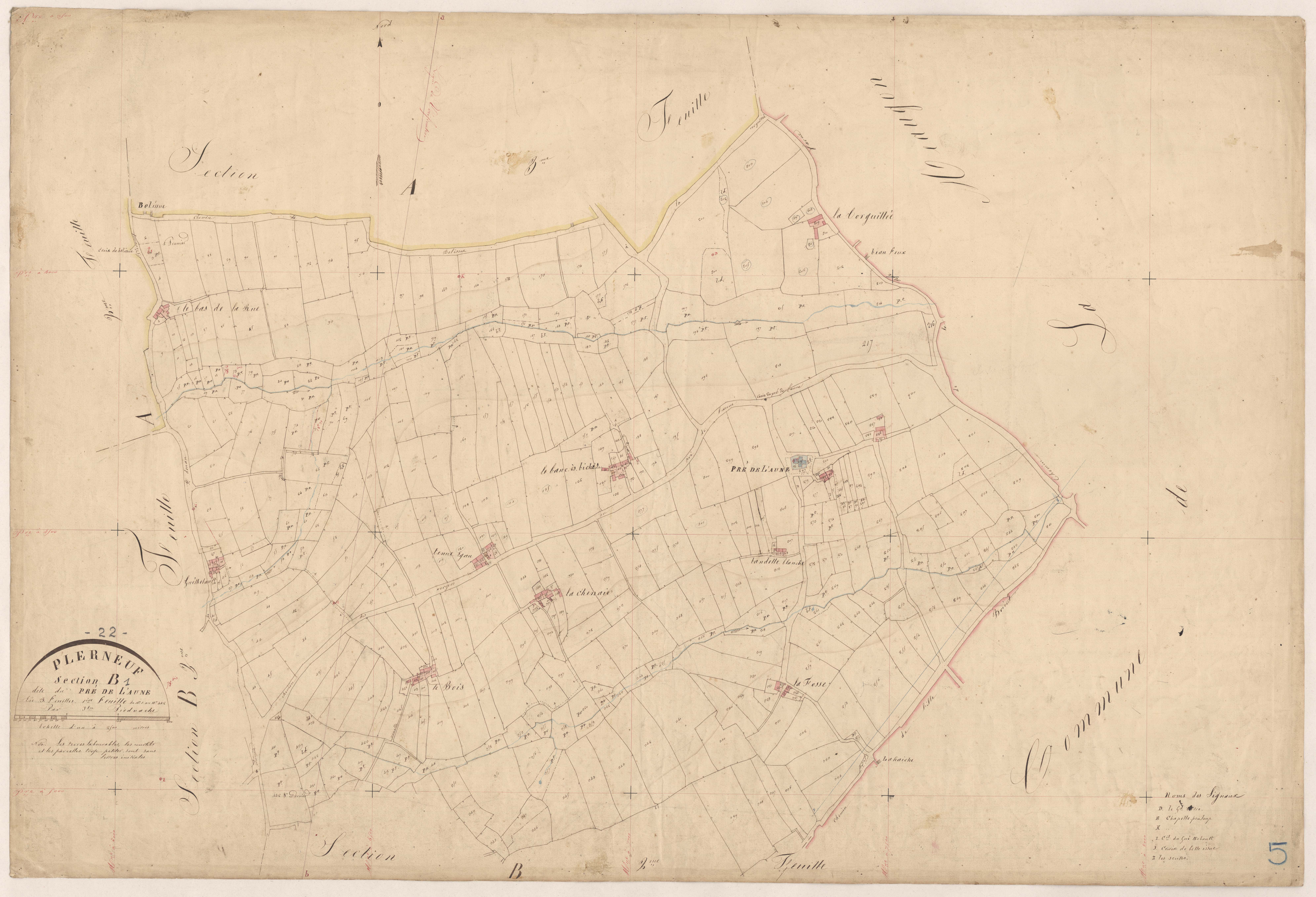 Plerneuf - Section B, 1re feuille