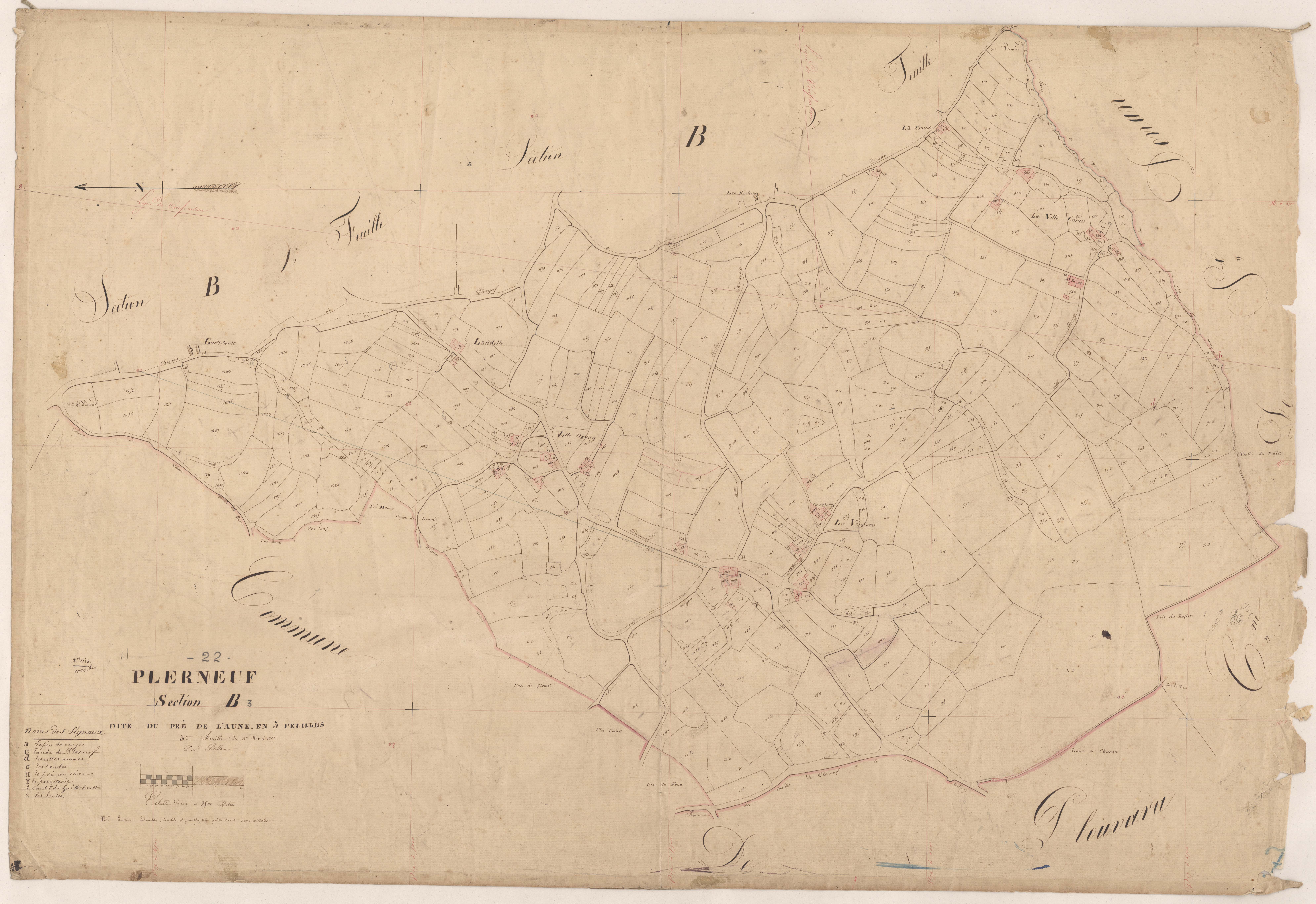 Plerneuf - Section B, 3e feuille