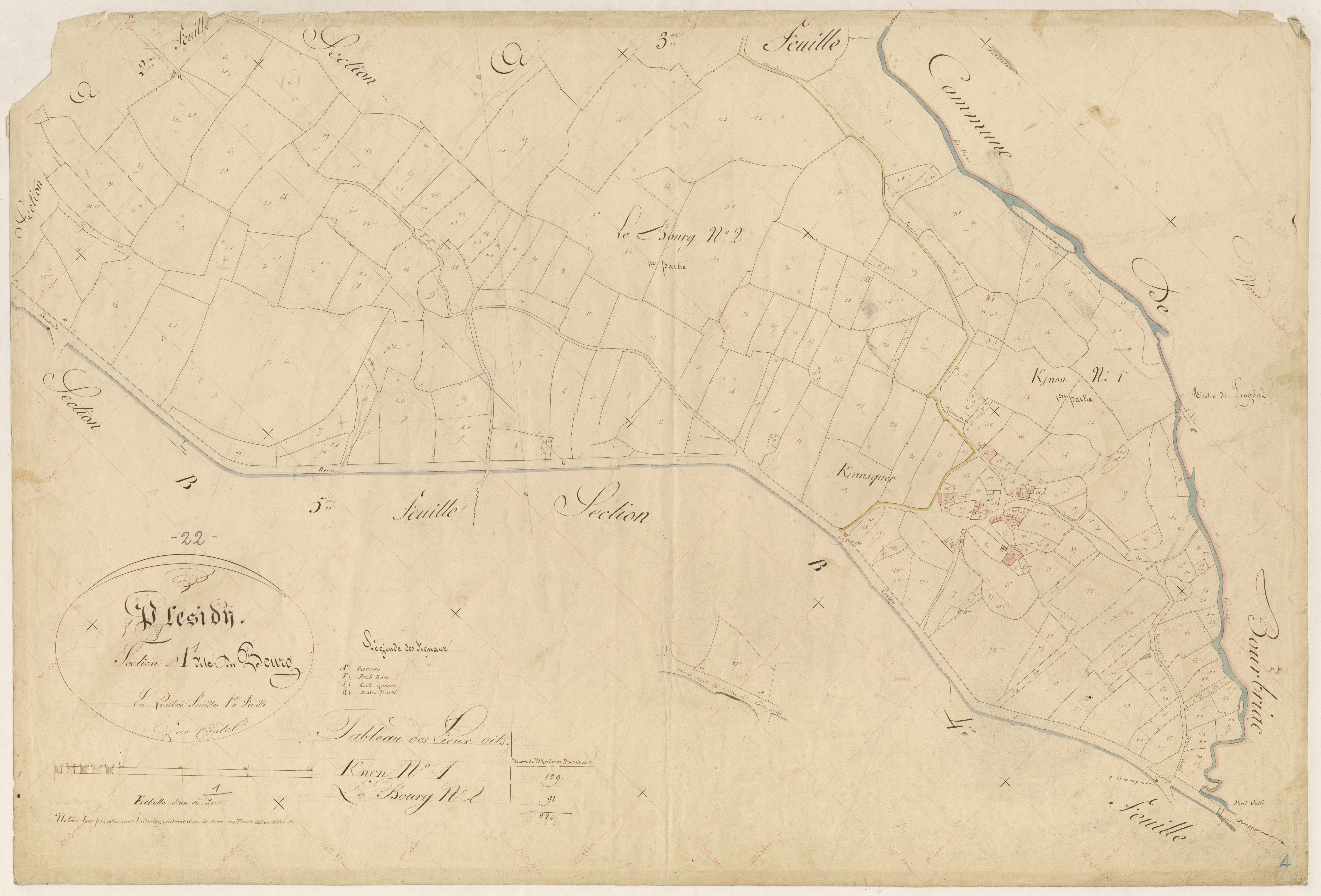 Plésidy - Section A, 1re feuille