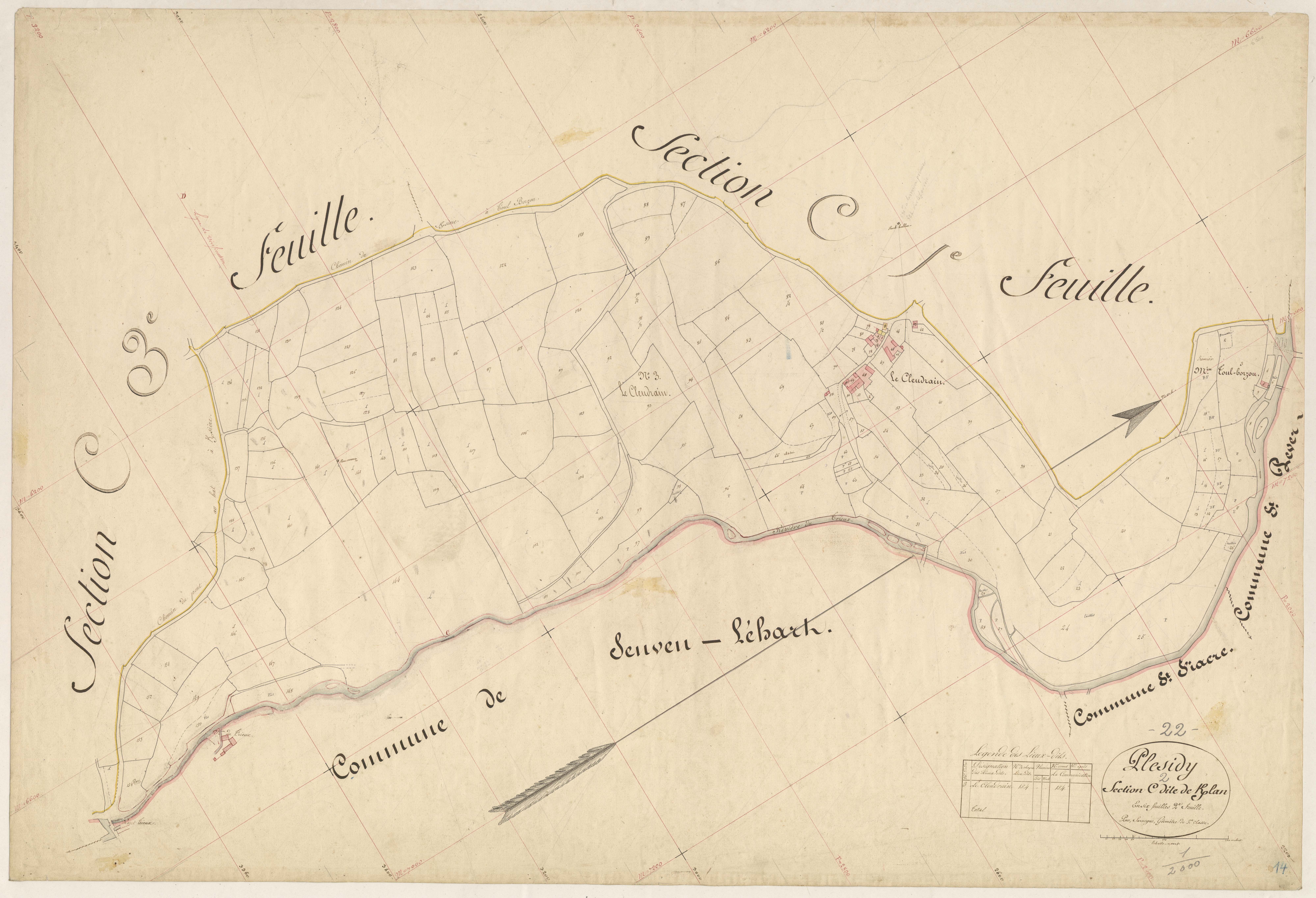 Plésidy - Section C, 2e feuille