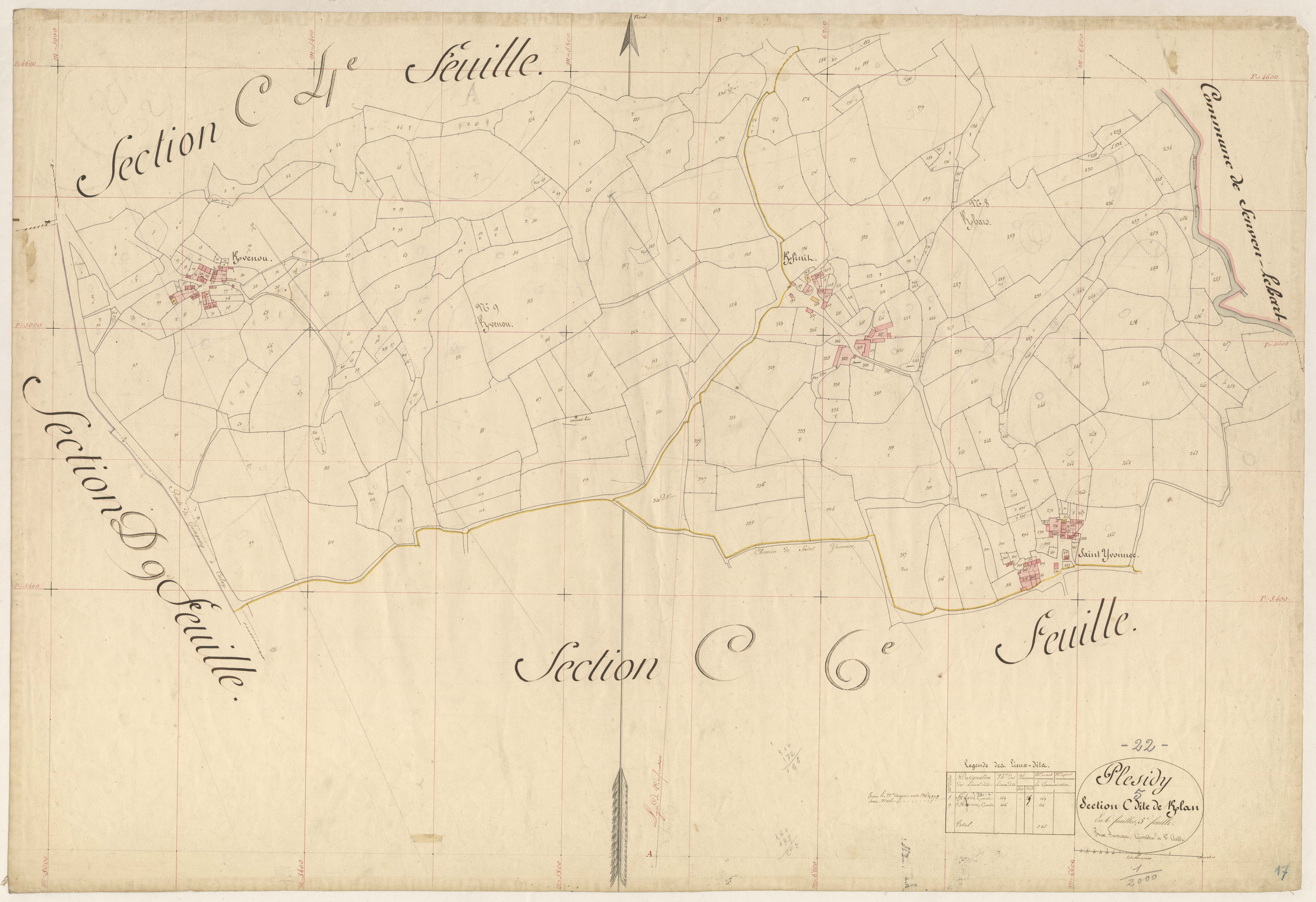 Plésidy - Section C, 5e feuille