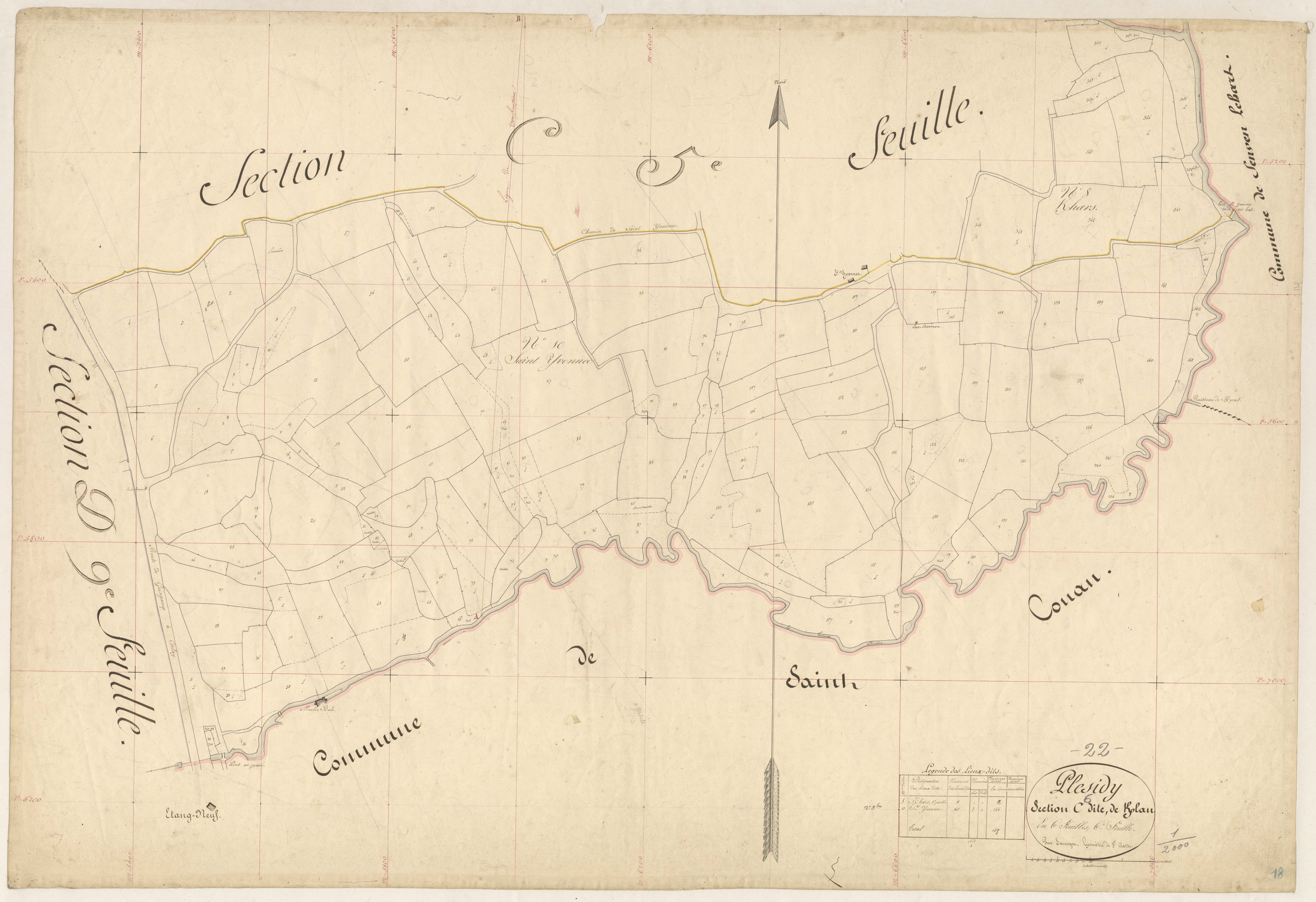Plésidy - Section C, 6e feuille
